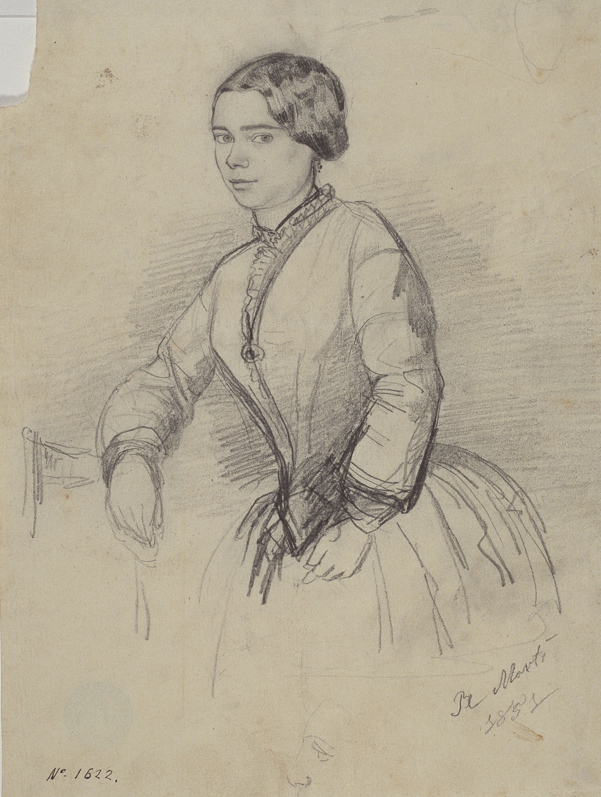 image for: Ramon Martí i Alsina - Retrat femení - 1851