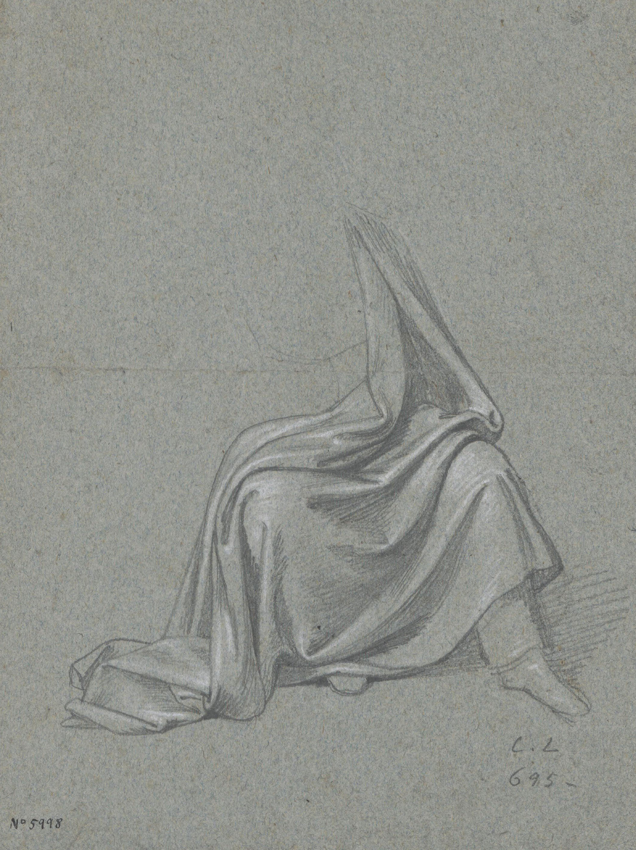 image for: Claudi Lorenzale - Estudi d'indumentària (anvers) / Estudi de dues figures nues (revers) - Cap a 1850-1855