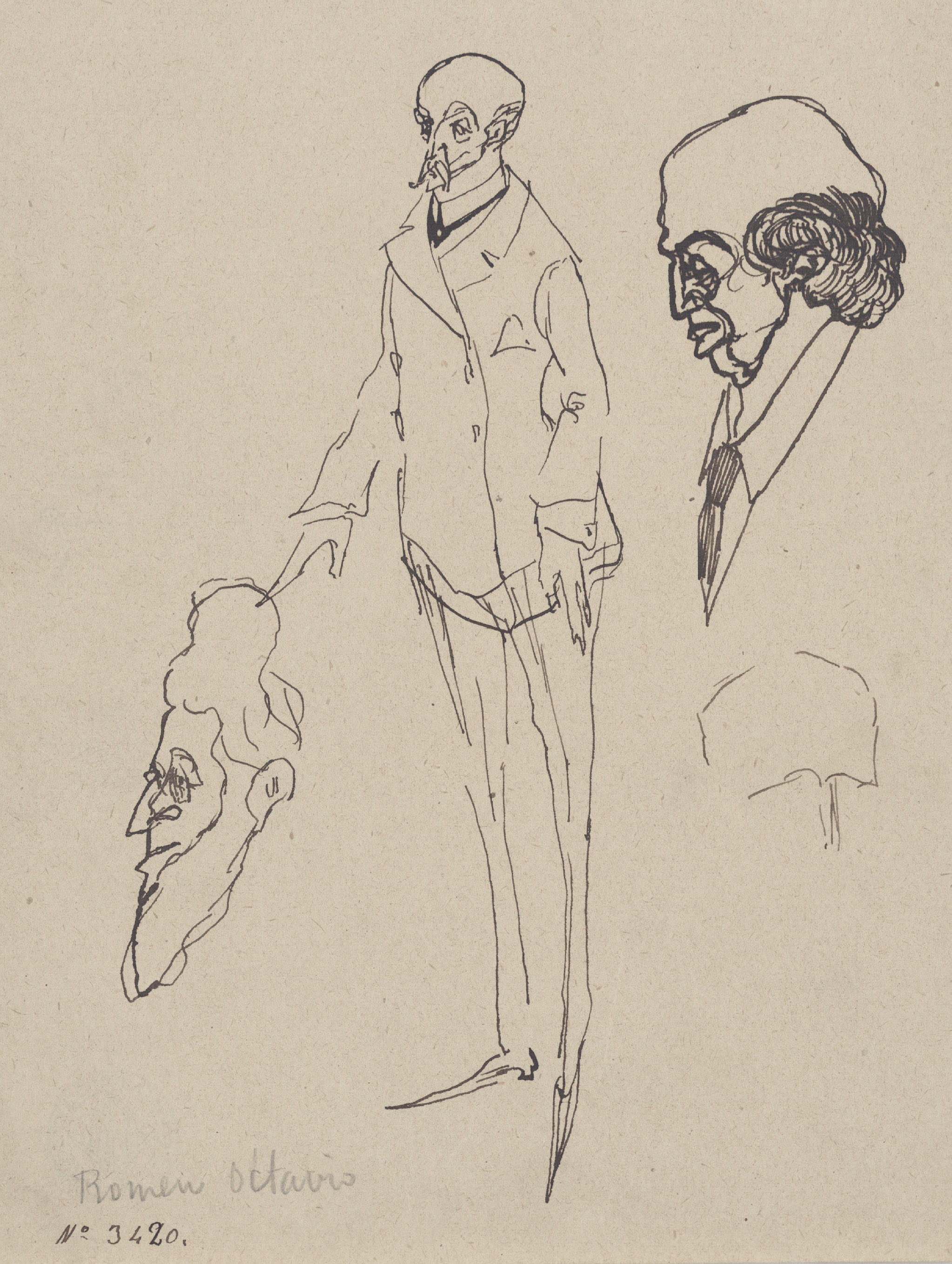 image for: Eugeni d'Ors - Polític i estudi de caps - Cap a 1910