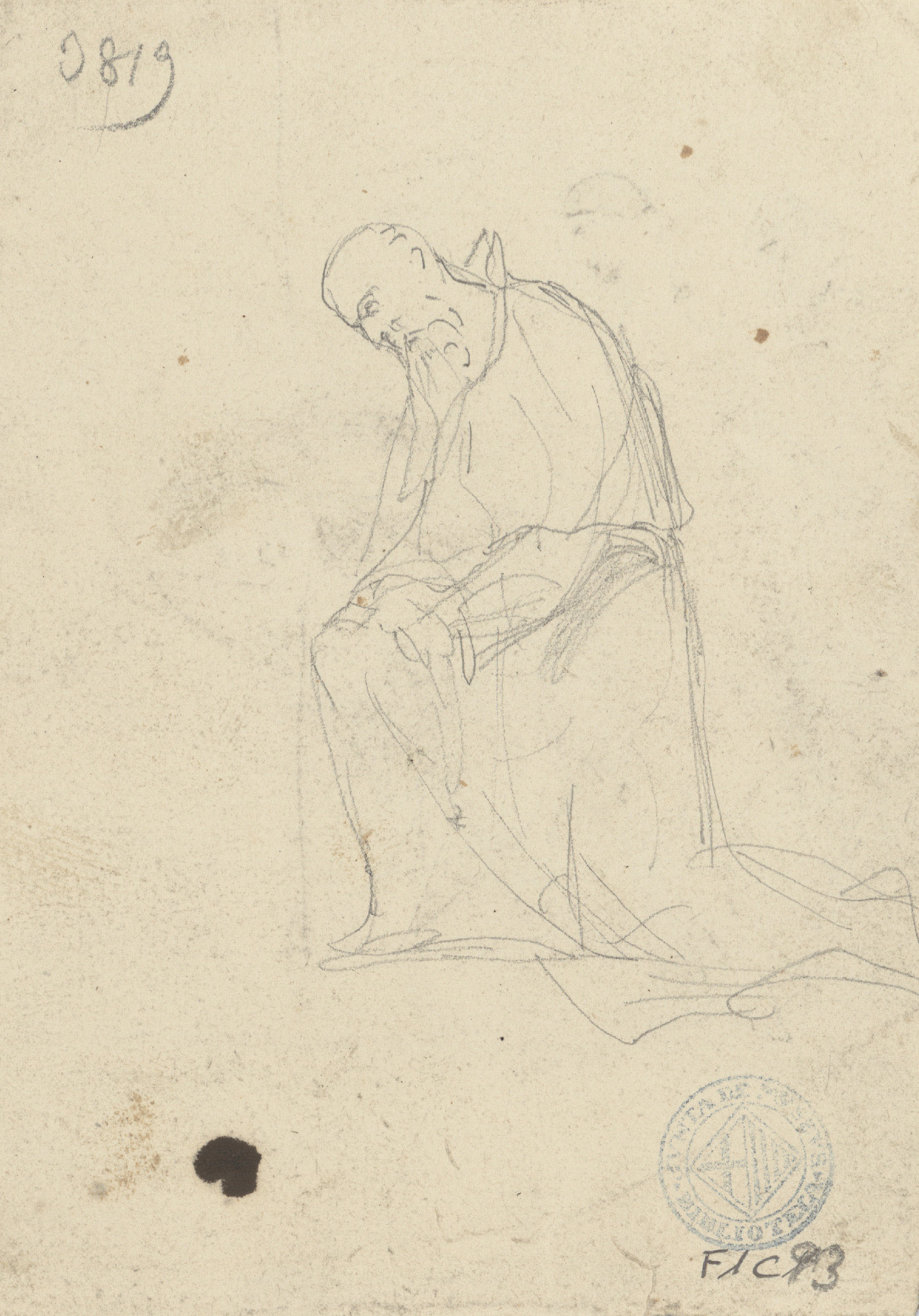 image for: Francesc Torras - Temptació (anvers) / Imatge d'un sant (revers) - Cap a 1860-1876