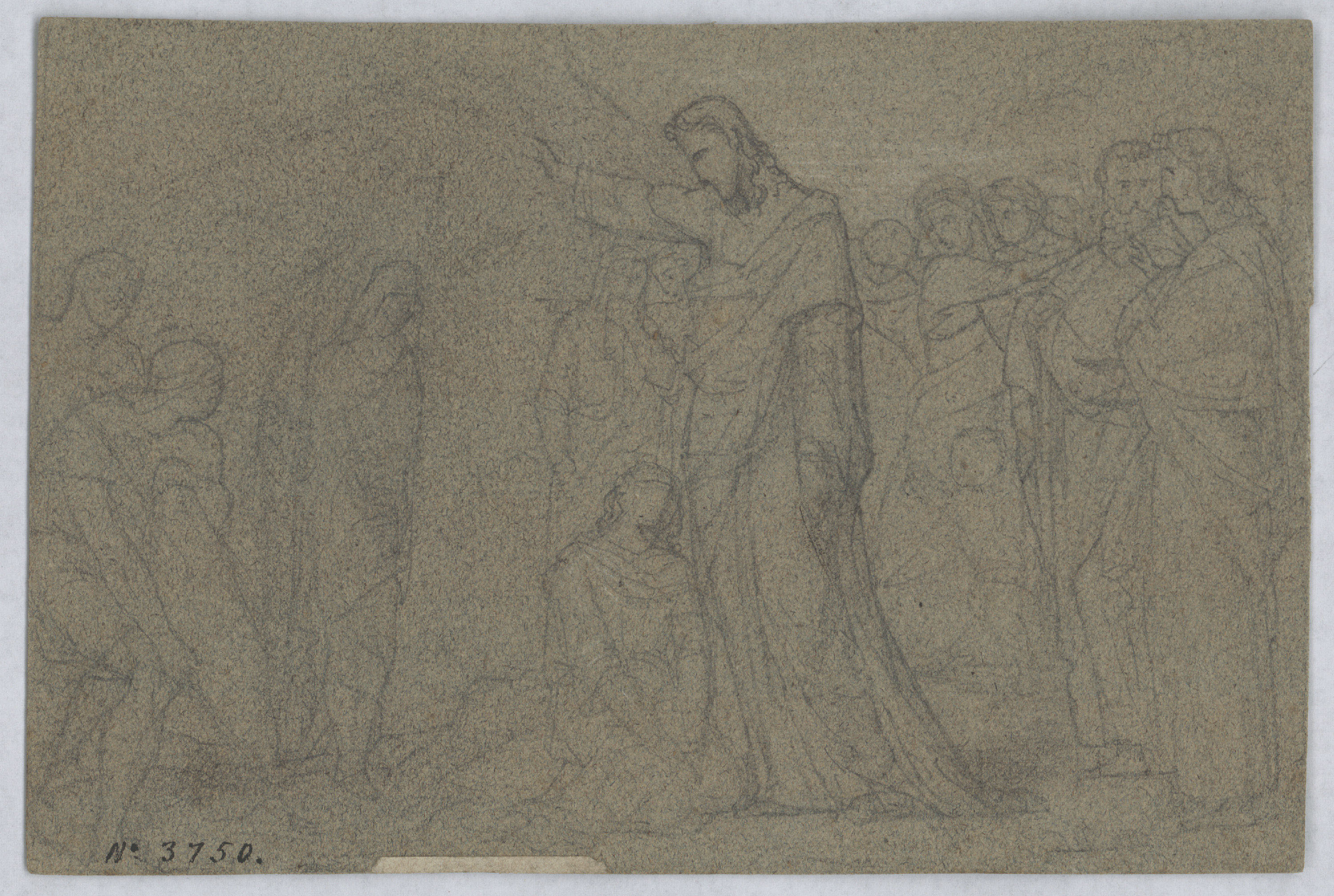 image for: Francesc Torras - La dona adúltera - Cap a 1860-1876