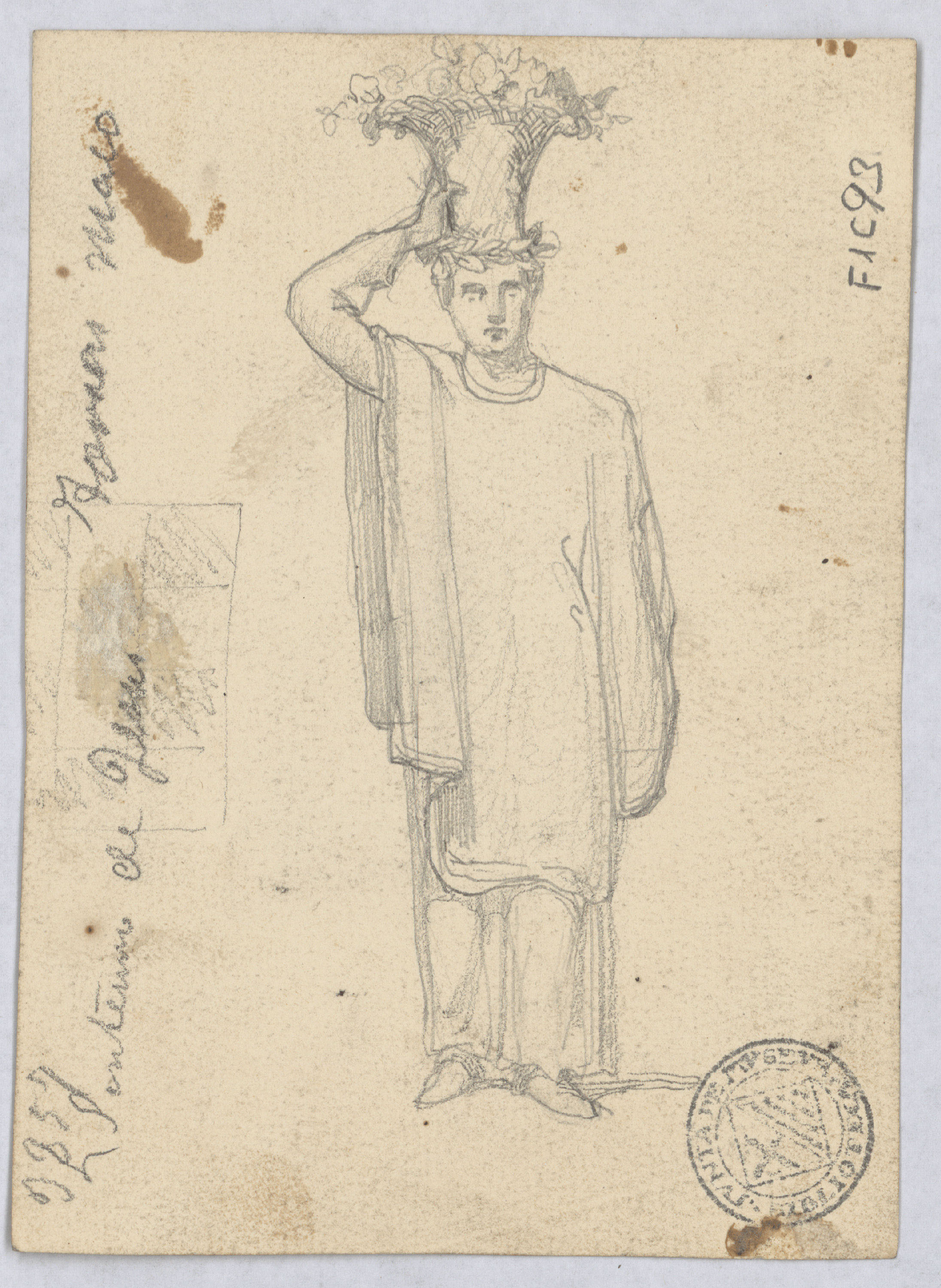 image for: Francesc Torras - Enterrament de Jesús (anvers) / Figura al·legòrica (revers) - Cap a 1868 [1]