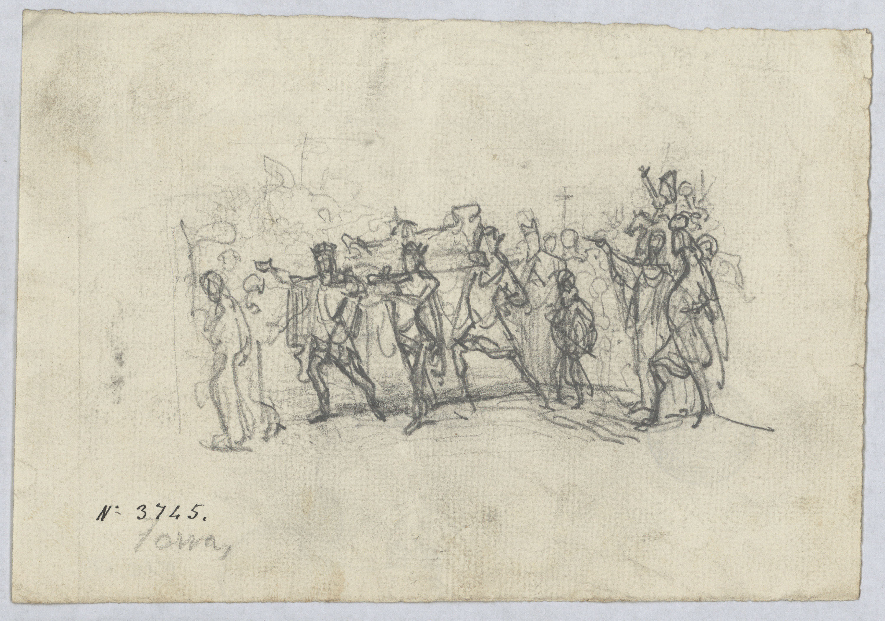 image for: Francesc Torras - Enterrament del comte d'Urgell - Cap a 1865-1876