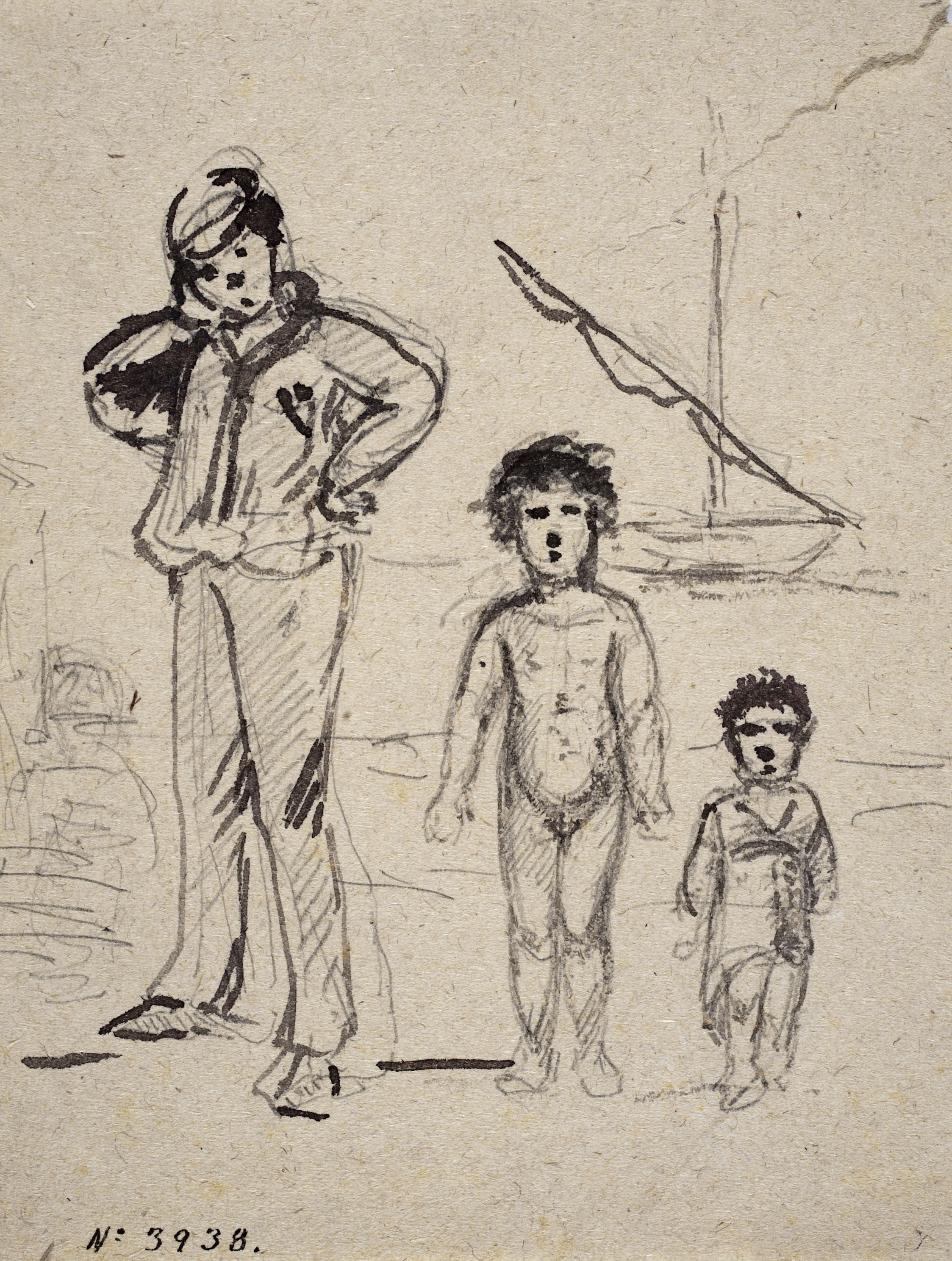 image for: Modest Urgell - Nens a la platja - Cap a 1864-1880