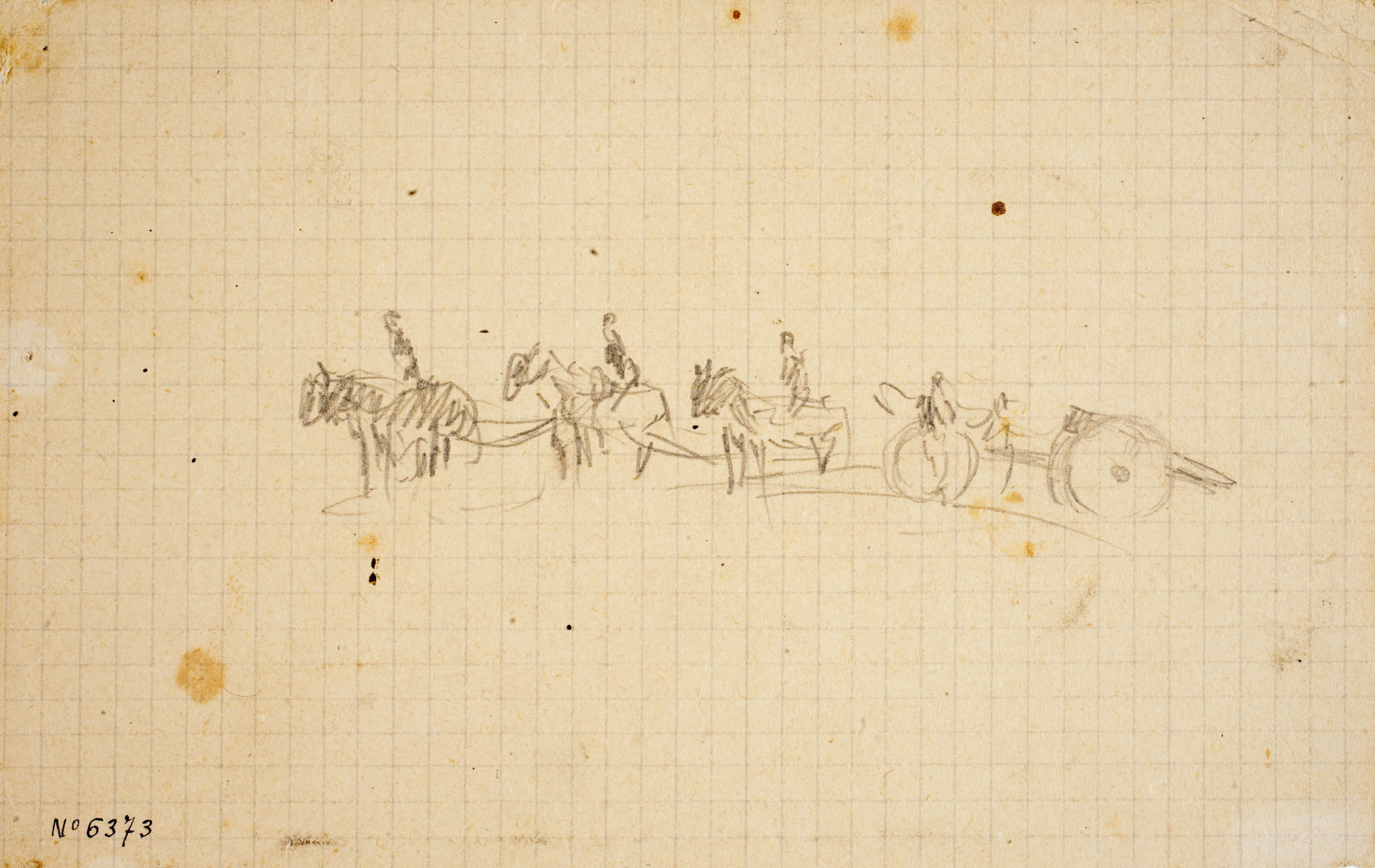 image for: Josep Lluís Pellicer - Soldats portant un canó - Cap a 1872-1876