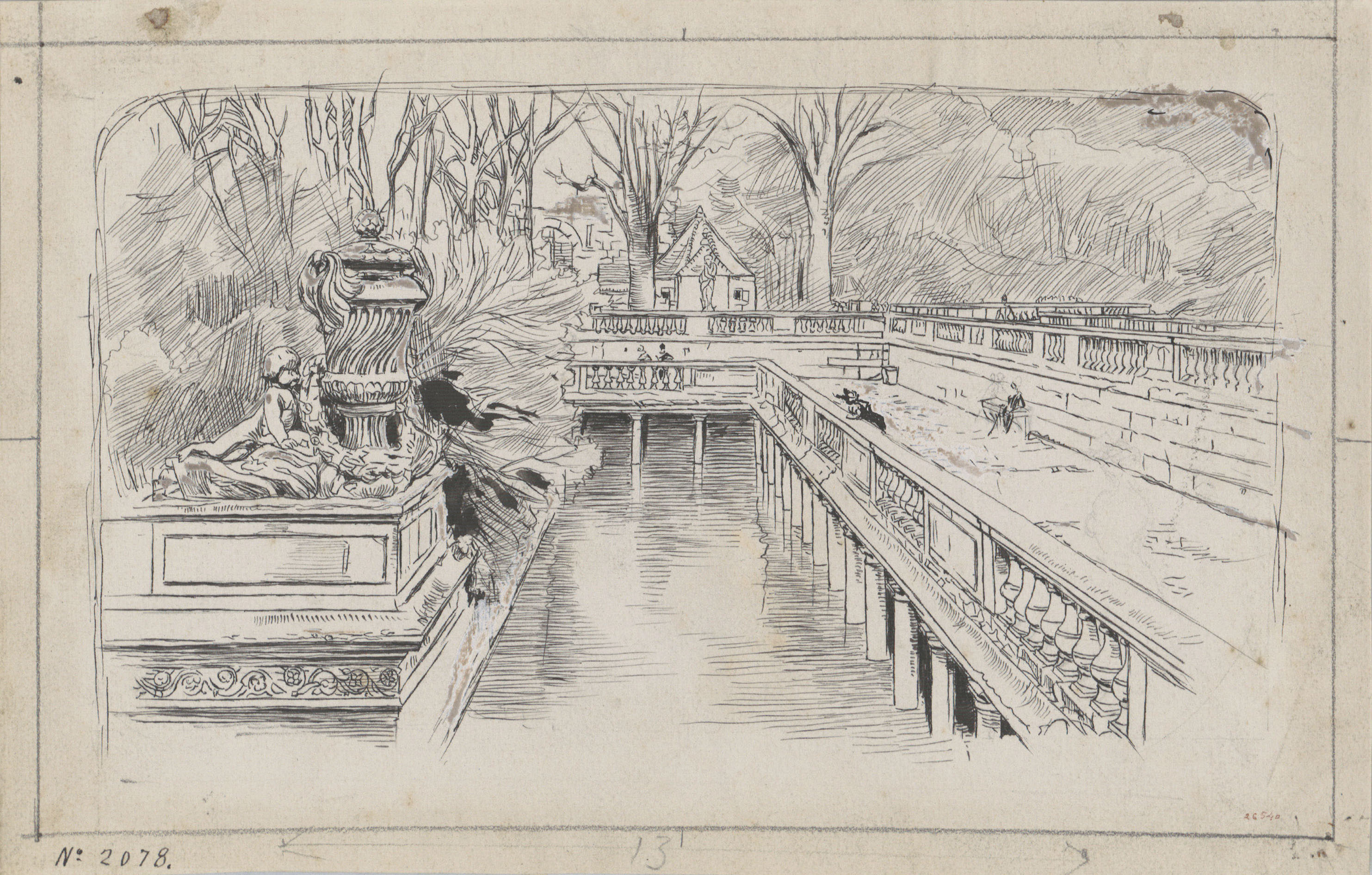 Josep Lluís Pellicer - Jardí de Nimes - Cap a 1889 image for: Josep Lluís Pellicer - Jardí de Nimes - Cap a 1889