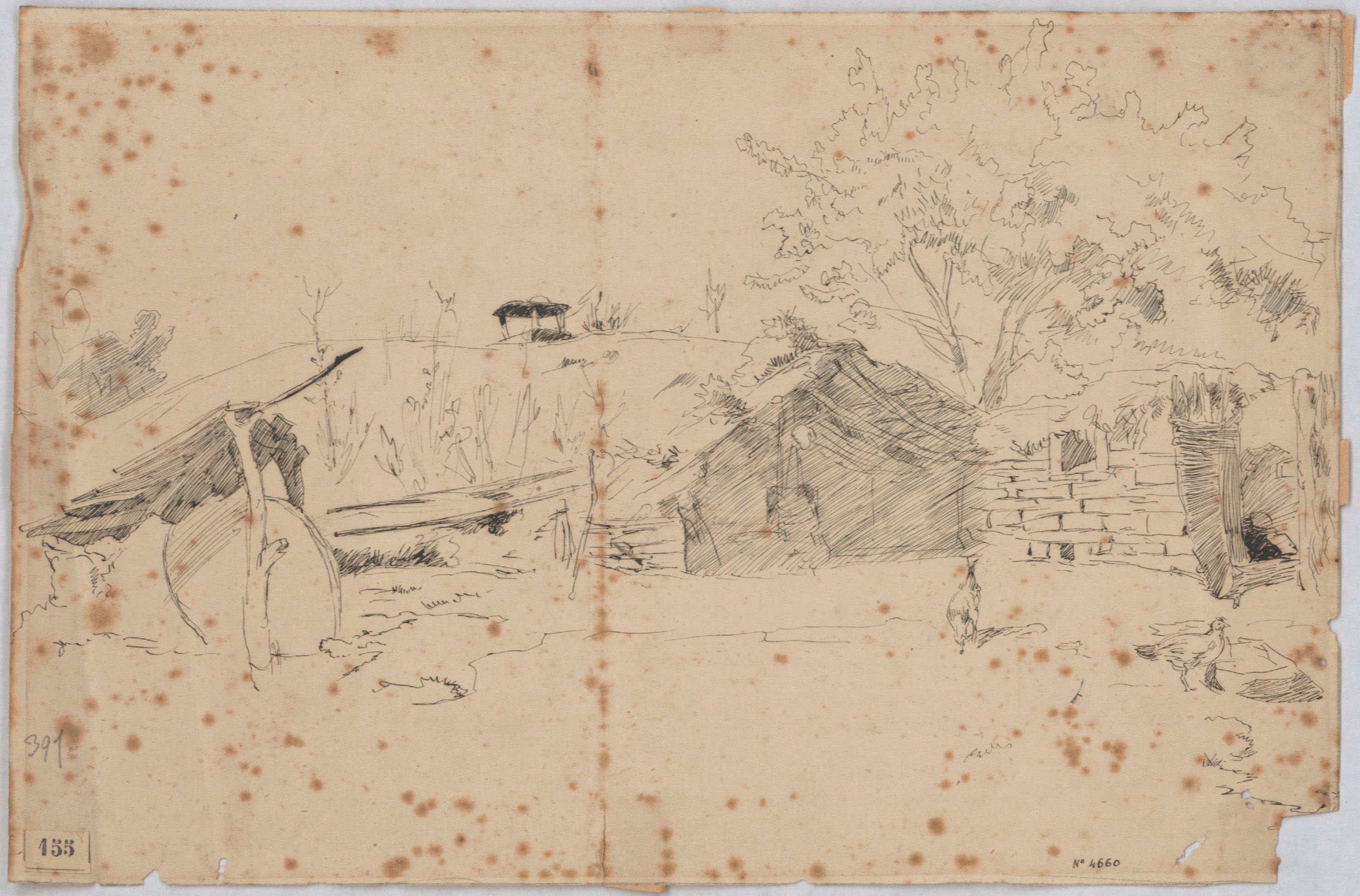 image for: Josep Lluís Pellicer - Pati d'una casa - 1877