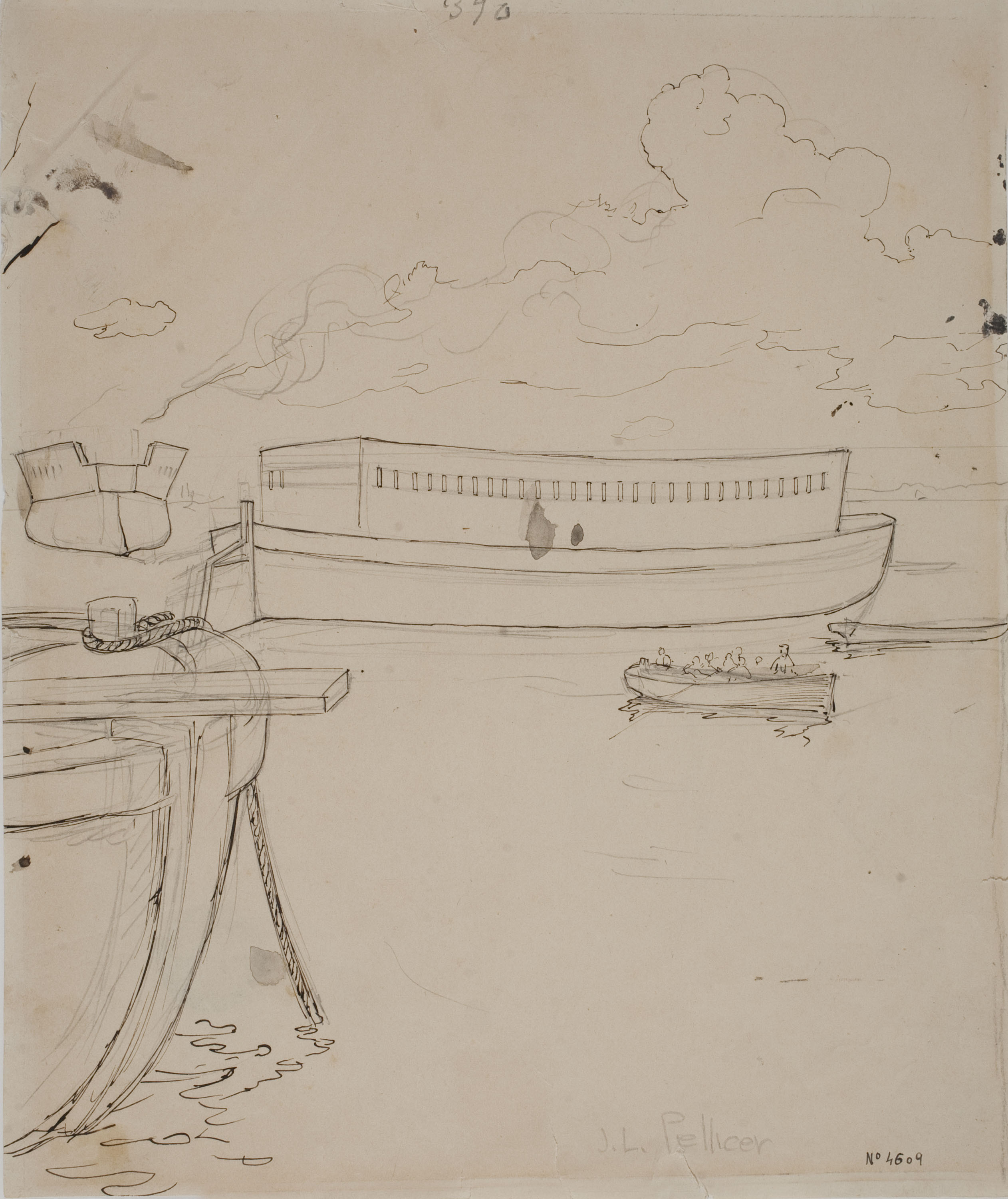 image for: Josep Lluís Pellicer - Embarcacions (fragment) - 1877