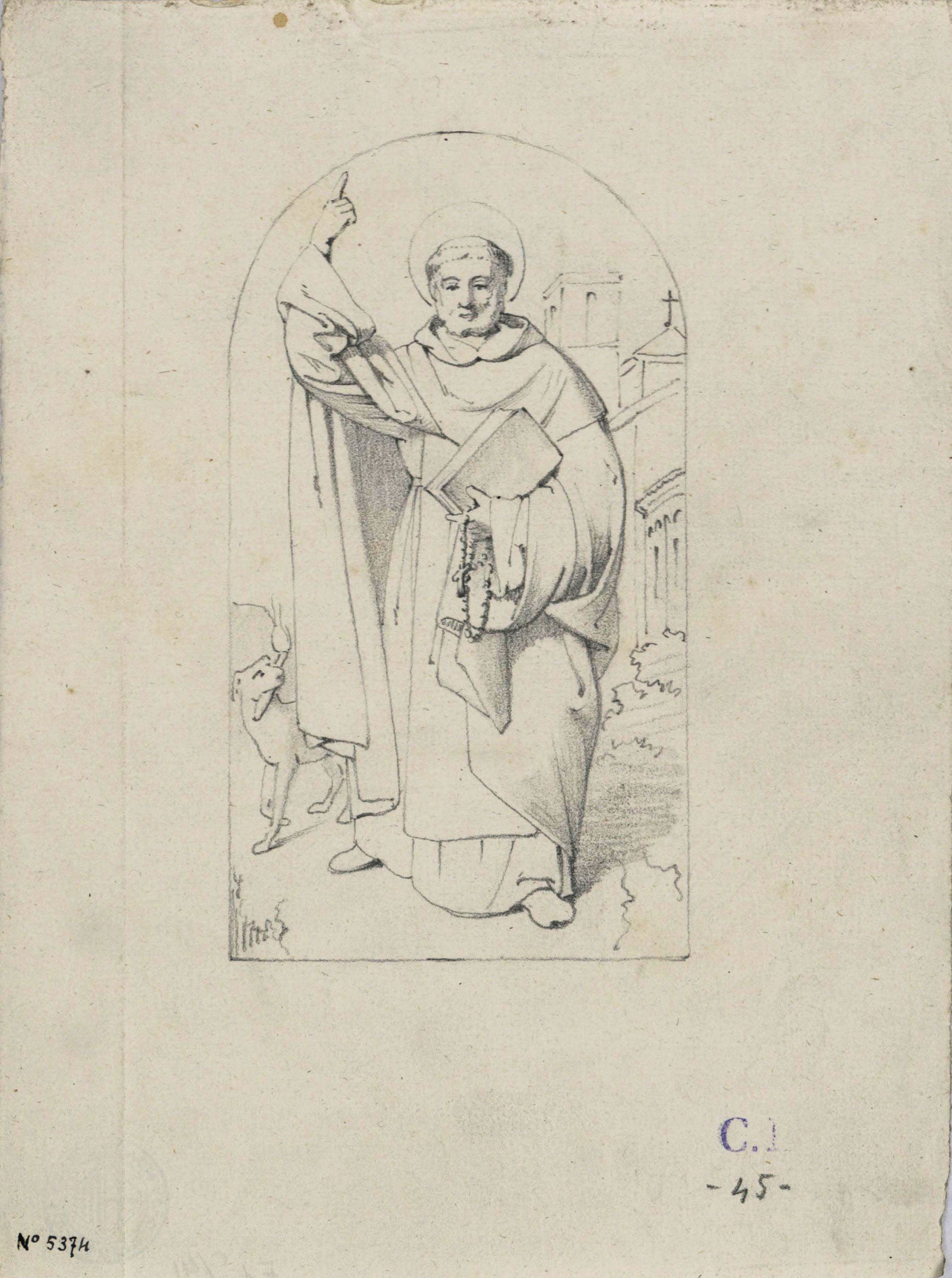 image for: Claudi Lorenzale - Sant [?] - Cap a 1850-1870