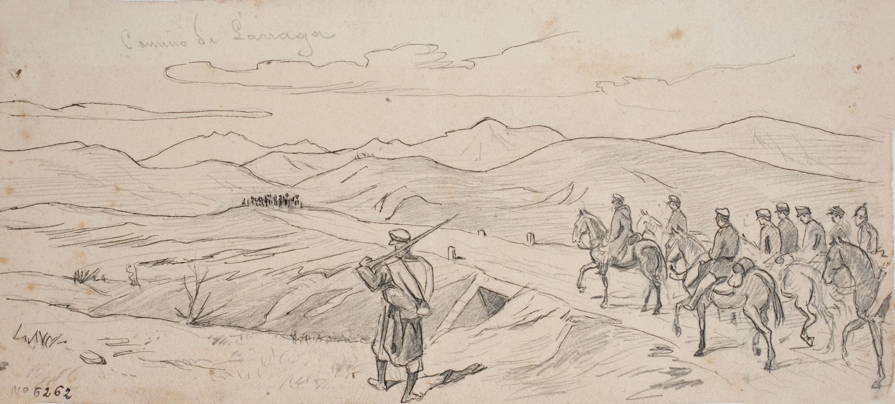 image for: Josep Lluís Pellicer - Camino de Larraga - 1875