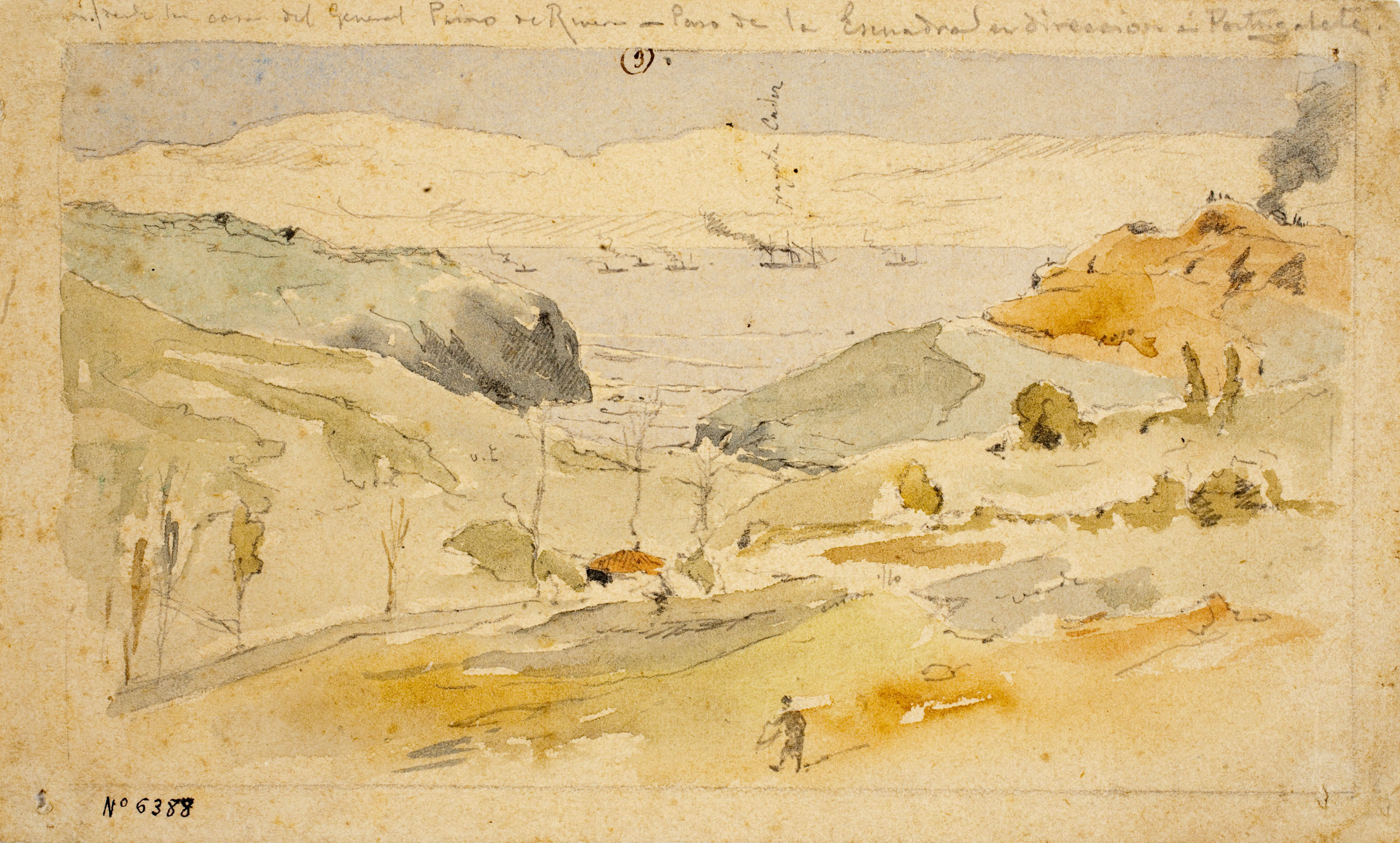 image for: Josep Lluís Pellicer - Pas de l'esquadra a Portugalete - 1874