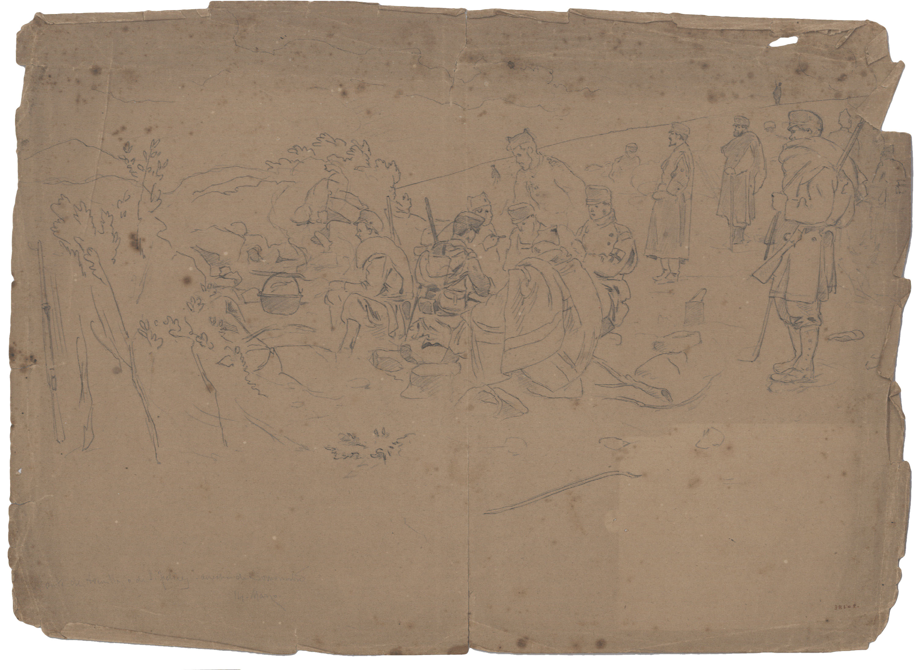 image for: Josep Lluís Pellicer - Ranxo de soldats - Cap a 1872-1876