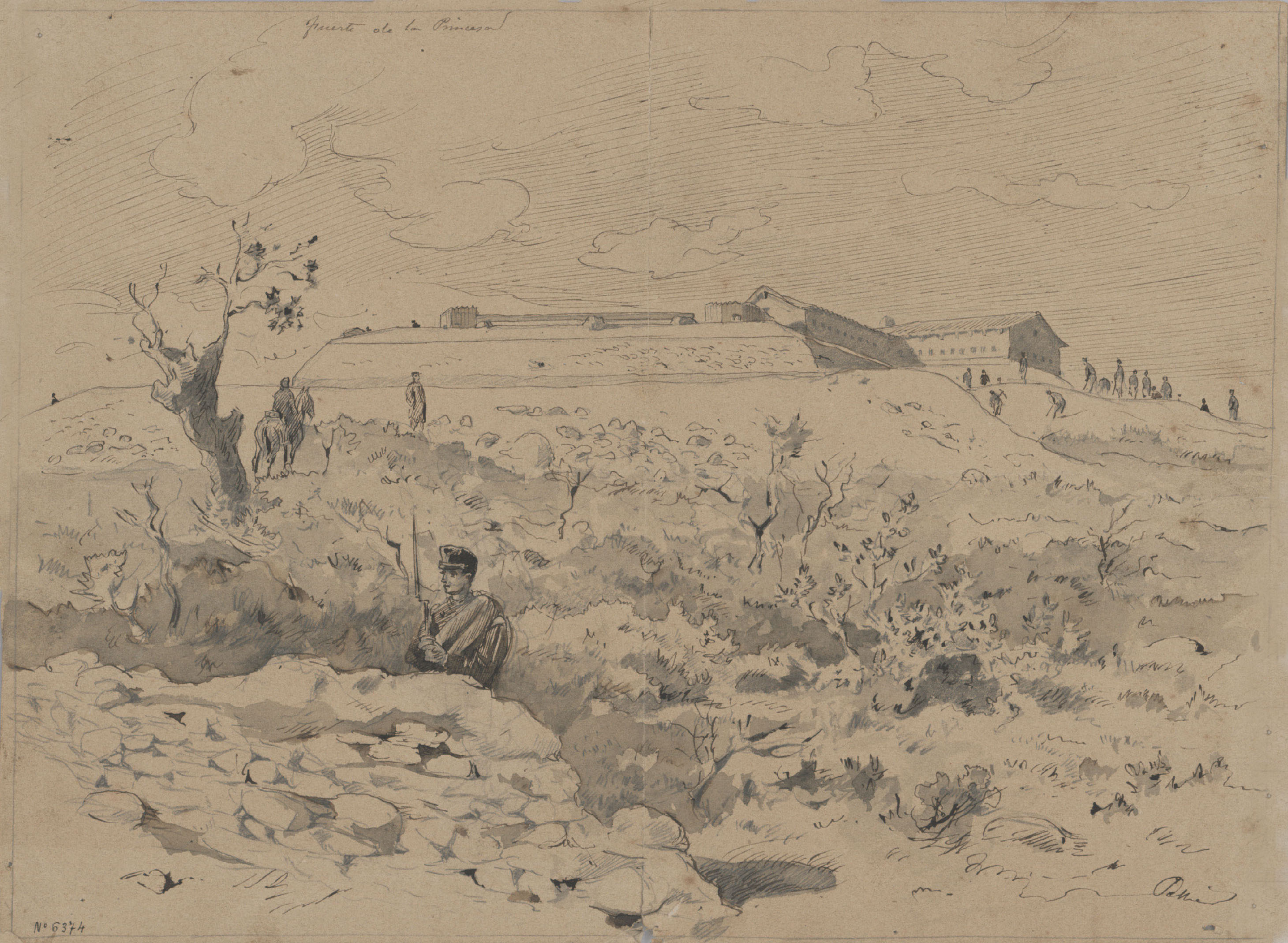 image for: Josep Lluís Pellicer - El fuerte de la Princesa - Cap a 1872-1876