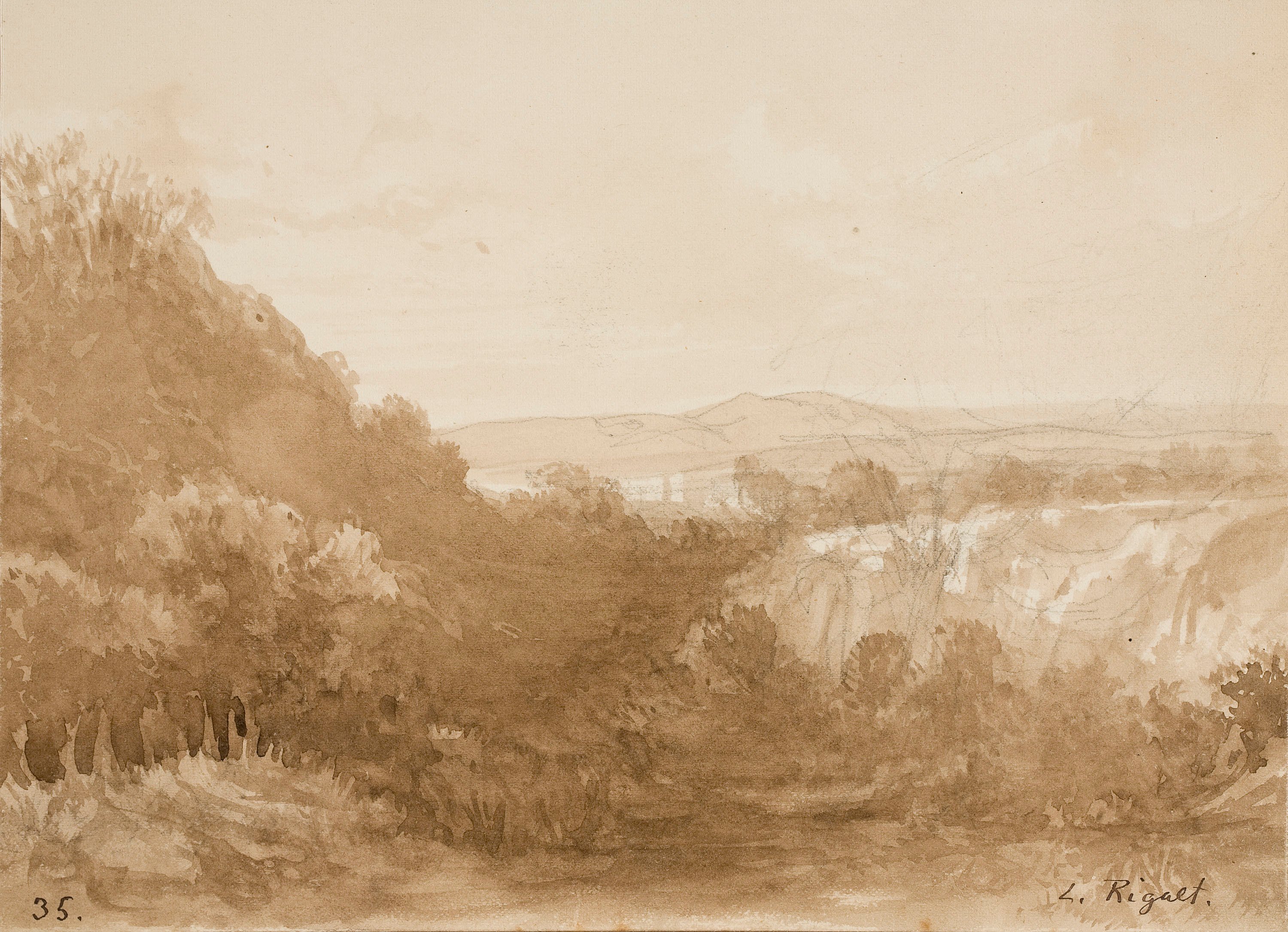 image for: Lluís Rigalt - Paisatge - Cap a 1874