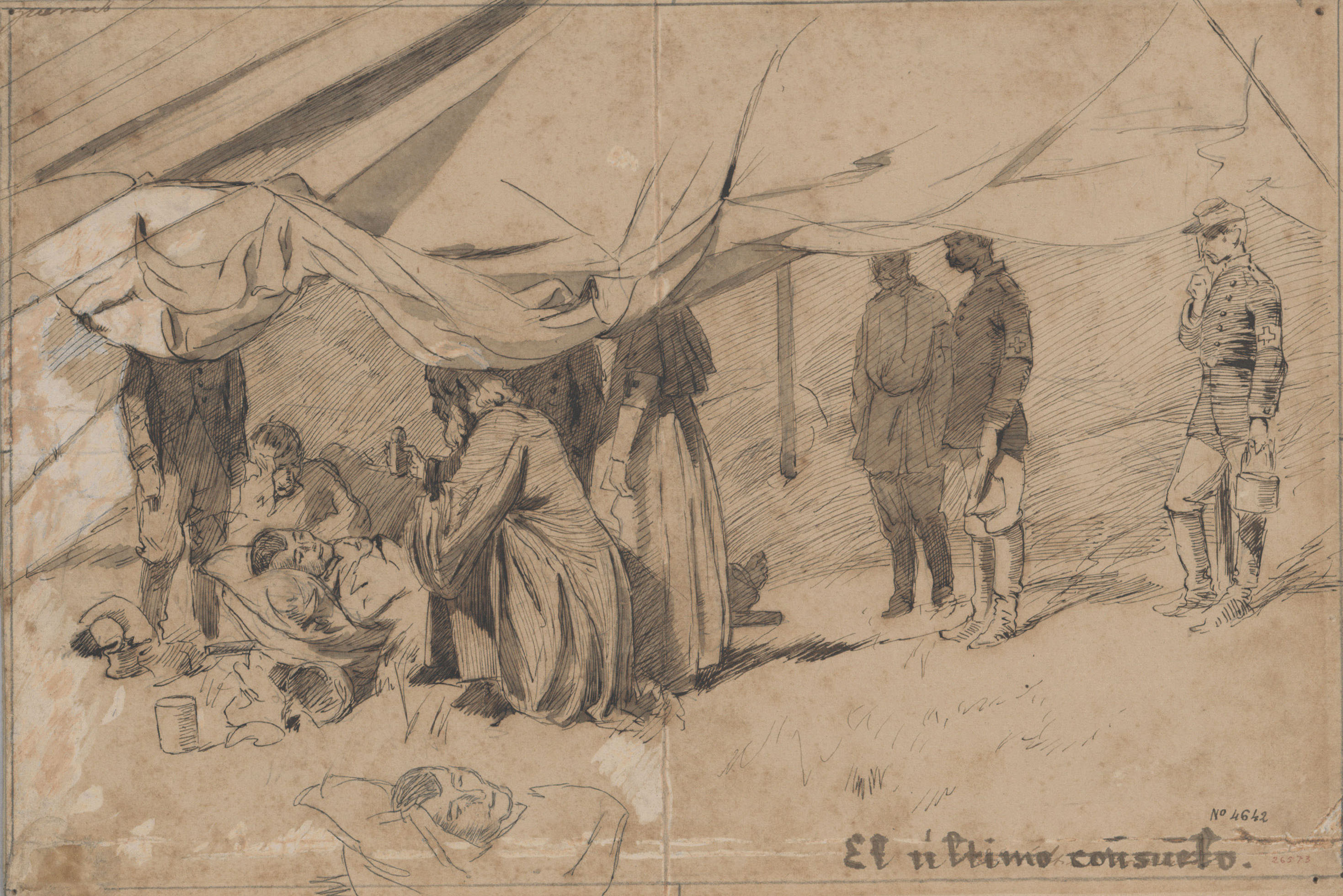 Josep Lluís Pellicer - El último consuelo - 1877 image for: Josep Lluís Pellicer - El último consuelo - 1877