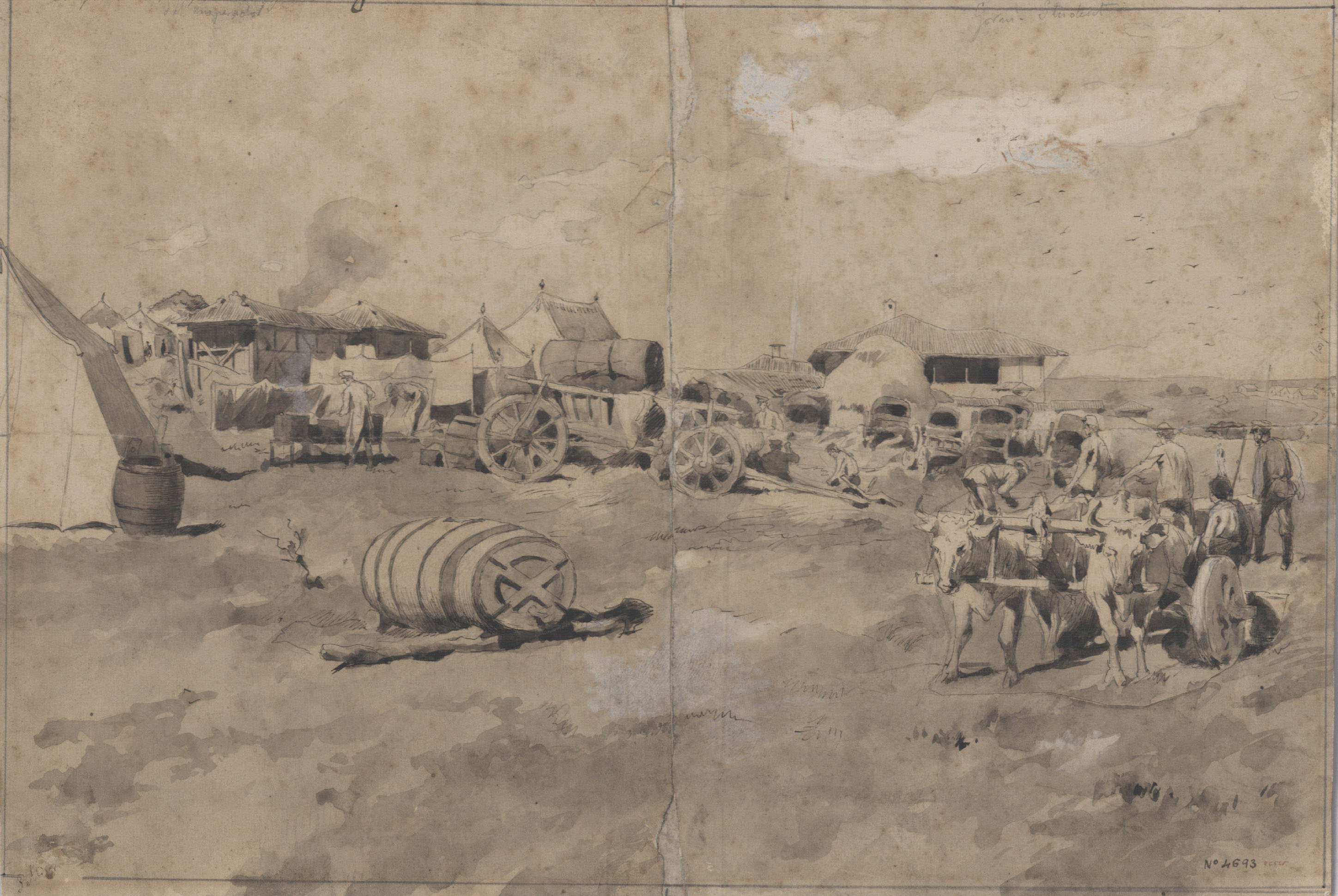 image for: Josep Lluís Pellicer - Campamento del emperador. Gorni-Student - 1877