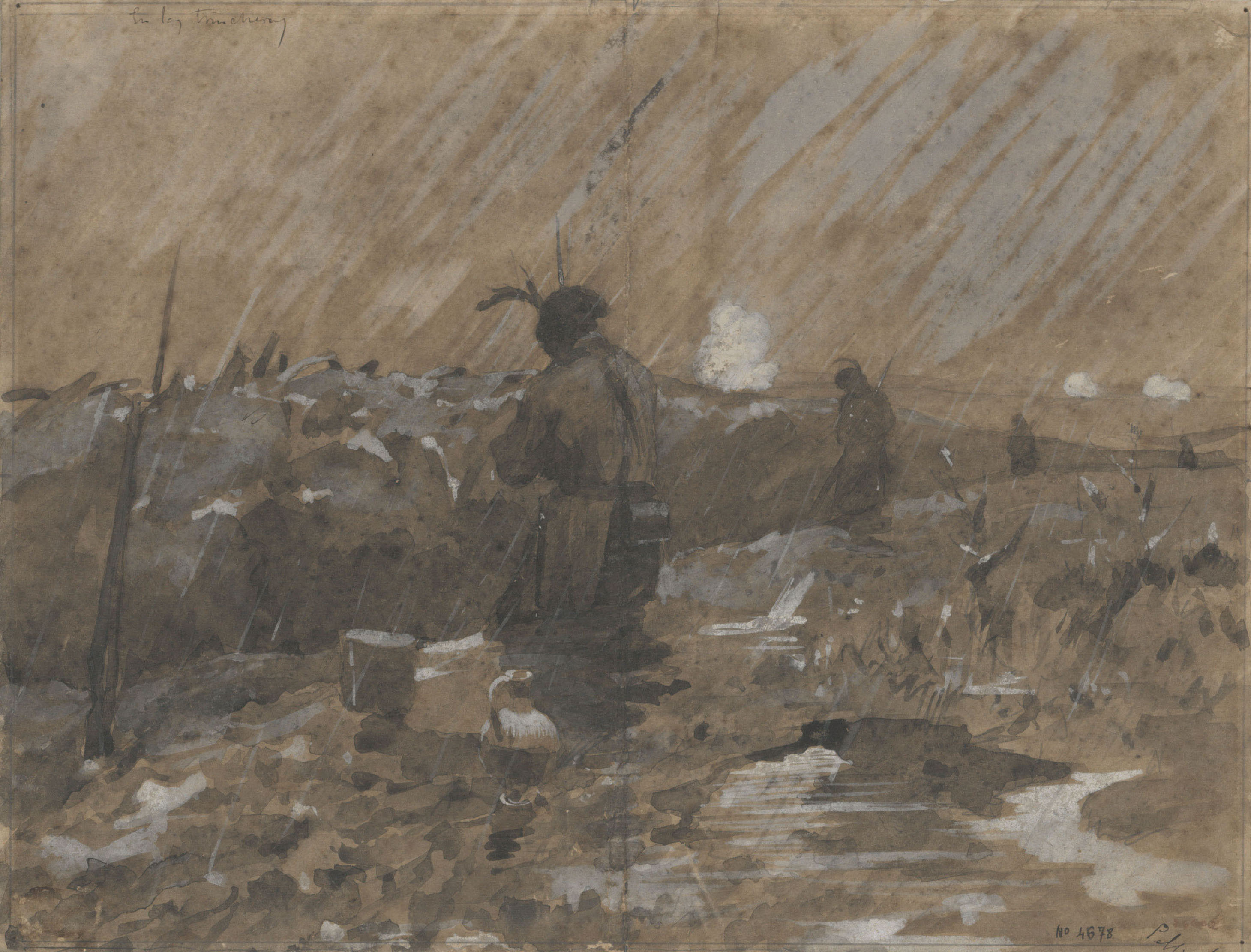 image for: Josep Lluís Pellicer - En las trincheras - 1877