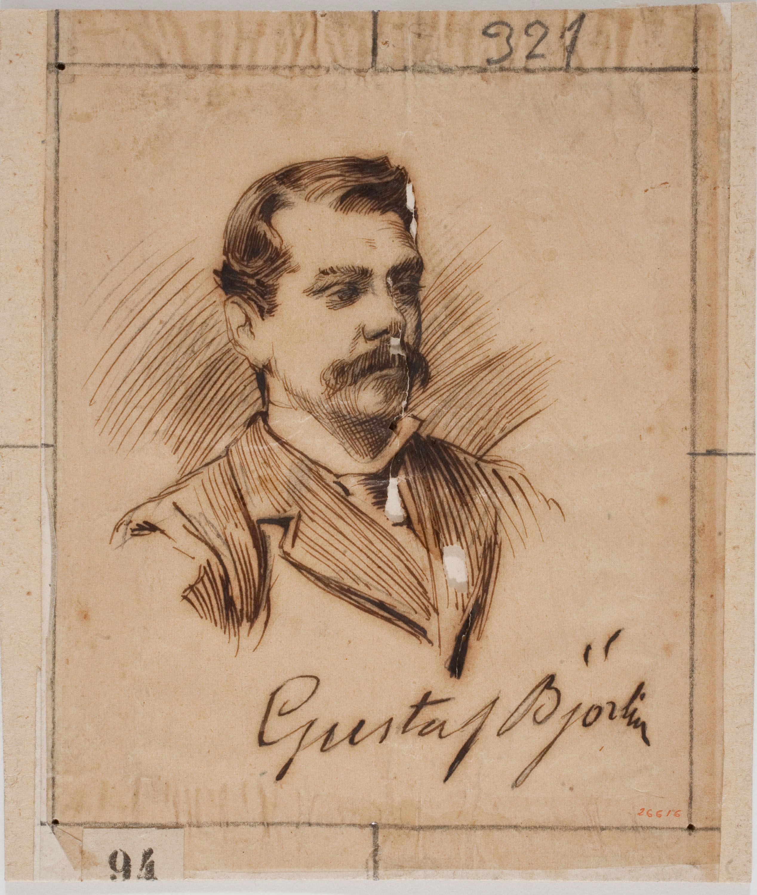 image for: Josep Lluís Pellicer - Retrat del corresponsal Gustaf Björlin - 1877