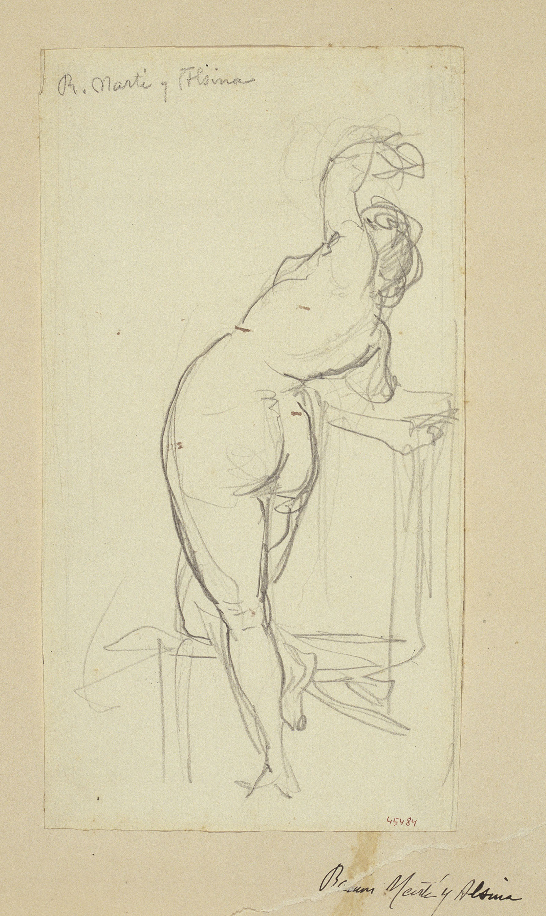 image for: Ramon Martí i Alsina - Nu femení - Cap a 1860-1865