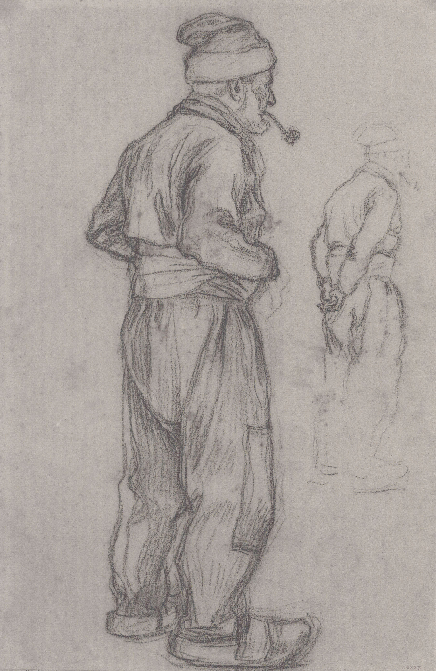 Dionís Baixeras - Llop de mar i esbós d'un altre - 1881-1891 image for: Dionís Baixeras - Llop de mar i esbós d'un altre - 1881-1891