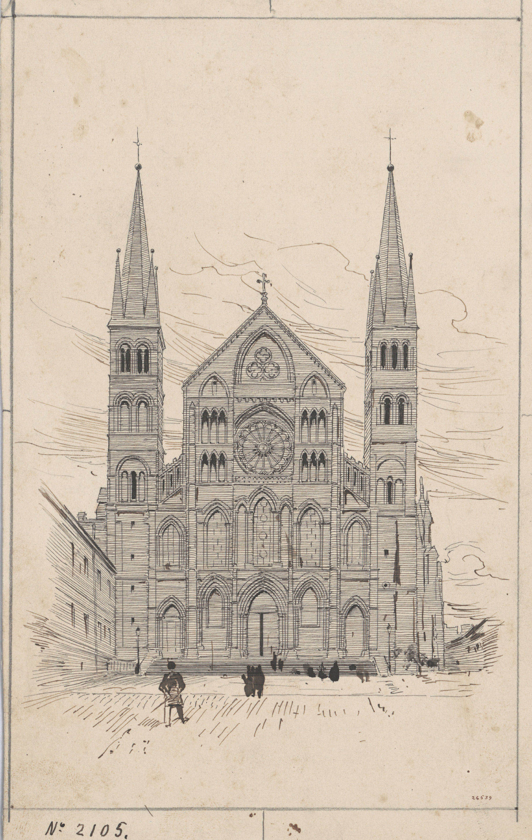 image for: Josep Lluís Pellicer - Basílica de Saint Remi, a Reims - Cap a 1889