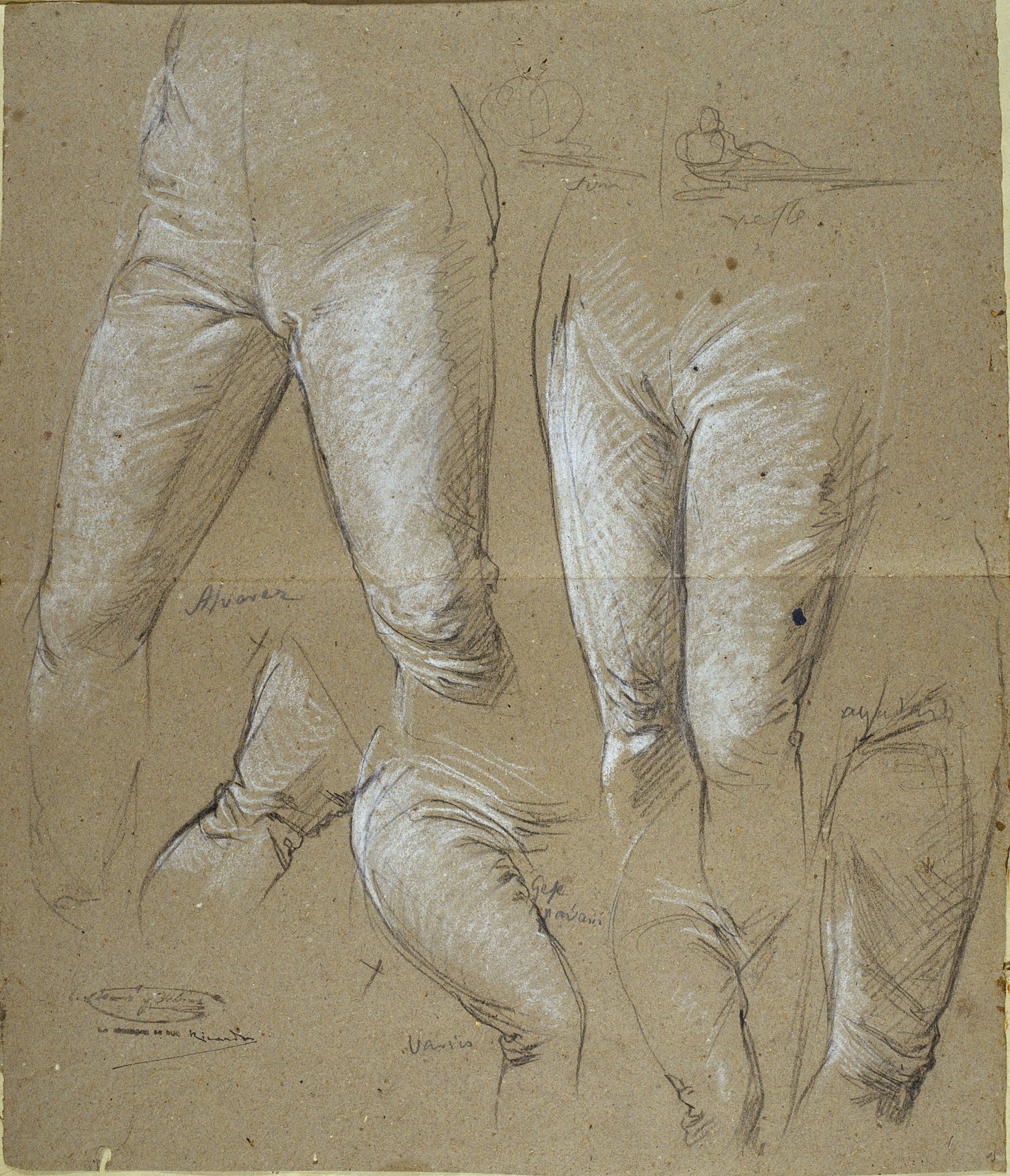 image for: Ramon Martí i Alsina - Estudi d'extremitats inferiors del general Álvarez de Castro i de soldats per a 