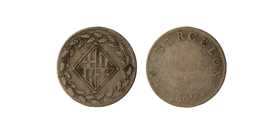 image for: Ocupació francesa - 1 pesseta - 1809