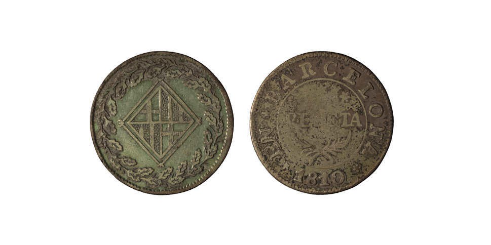 image for: Ocupació francesa - 1 pesseta - 1810