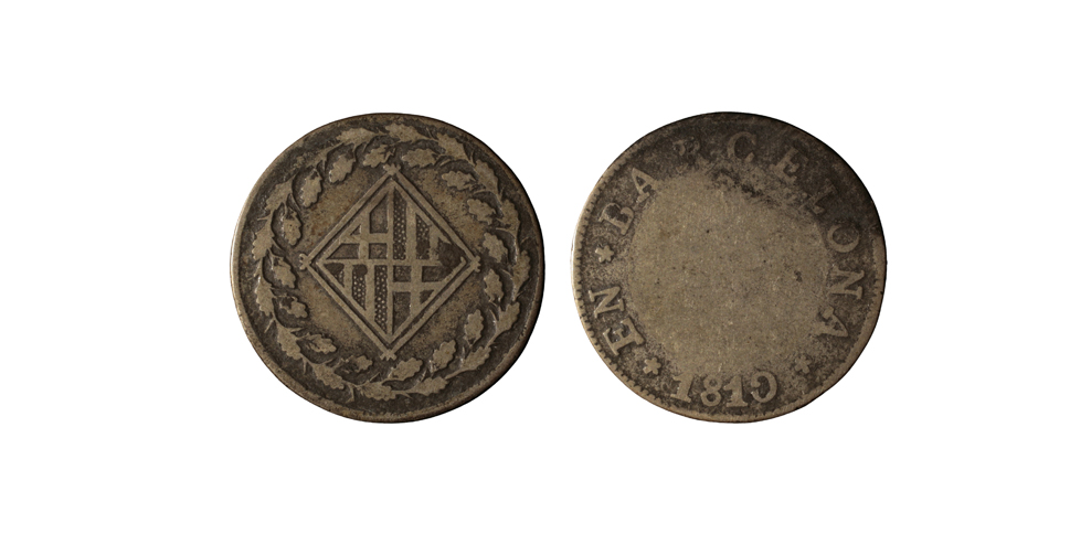 image for: Ocupació francesa - 1 pesseta - 1810