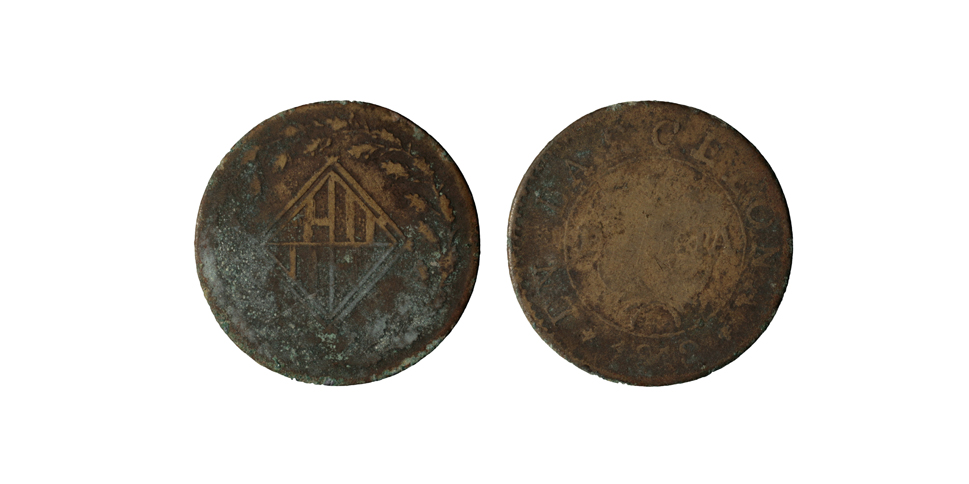 Ocupació francesa - 1 pesseta - 1810 image for: Ocupació francesa - 1 pesseta - 1810