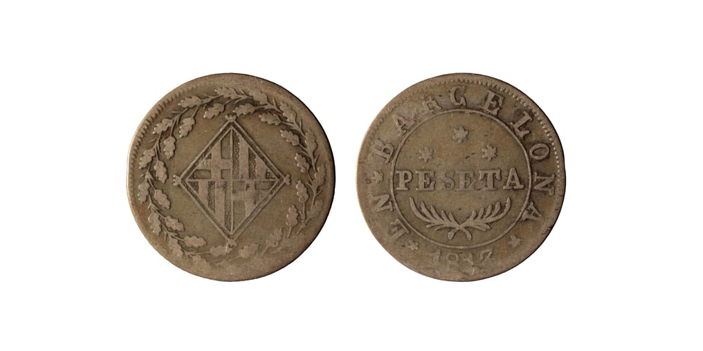 image for: Ocupació francesa - 1 pesseta - 1813