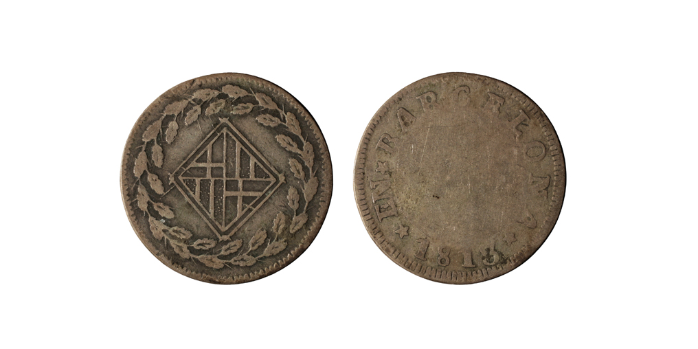 Ocupació francesa - 1 pesseta - 1813 image for: Ocupació francesa - 1 pesseta - 1813
