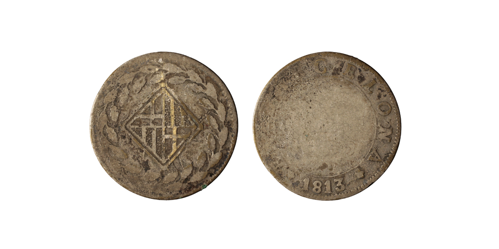 Ocupació francesa - 1 pesseta - 1813 image for: Ocupació francesa - 1 pesseta - 1813