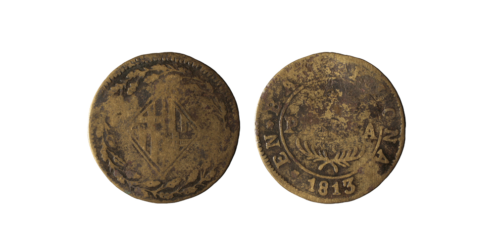 Ocupació francesa - 1 pesseta - 1813 image for: Ocupació francesa - 1 pesseta - 1813