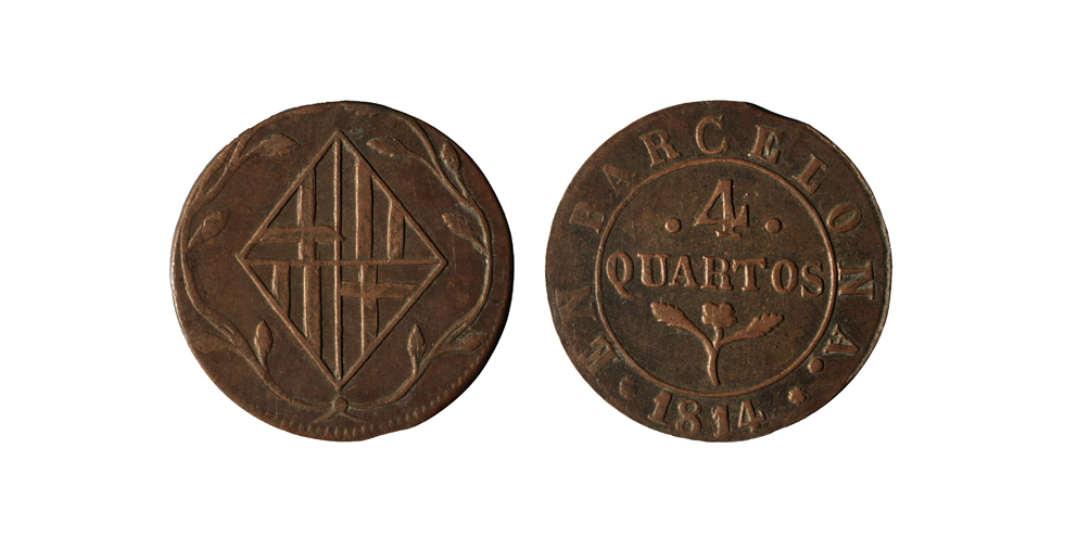 image for: Ocupació francesa - 4 quartos - 1814