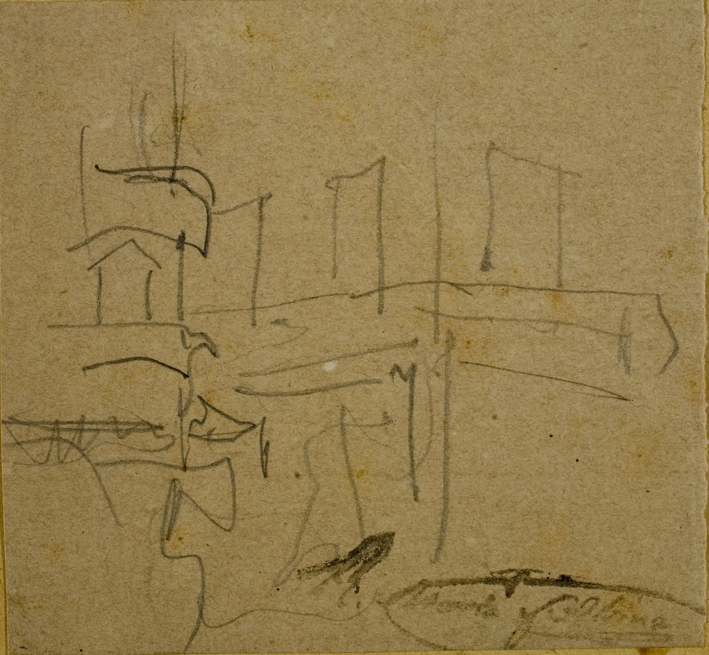image for: Ramon Martí i Alsina - Apunt per a un quadre d'«El Bornet» - Cap a 1866-1870