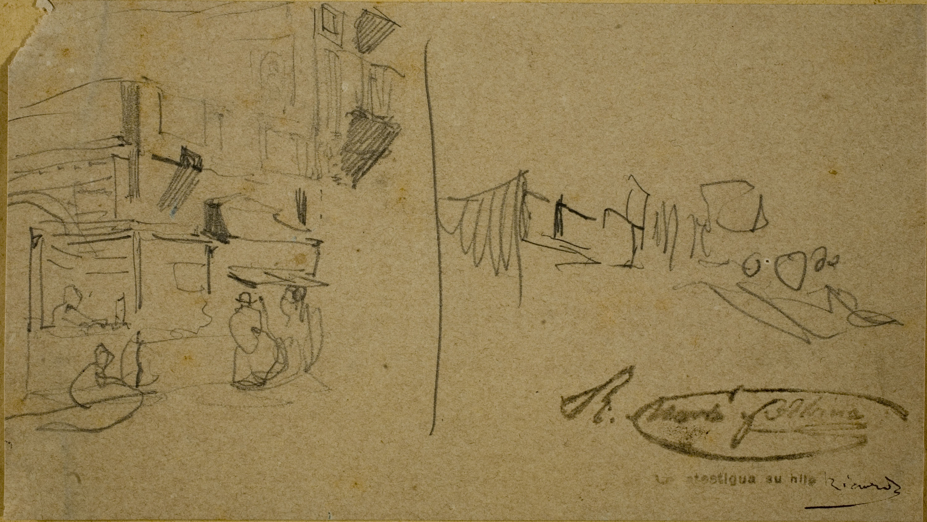 image for: Ramon Martí i Alsina - Apunt per a un quadre d'«El Bornet» - Cap a 1866-1870