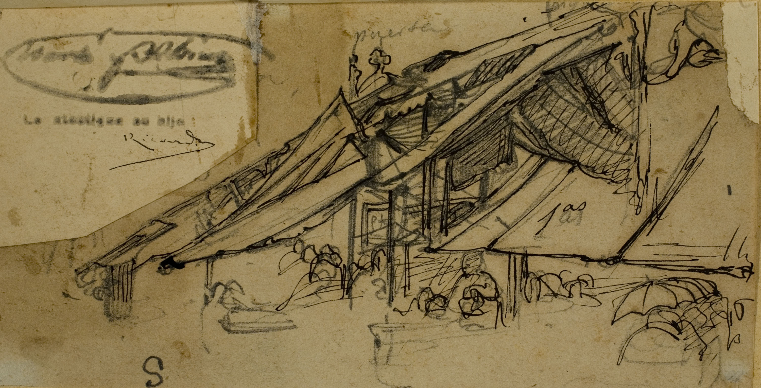 image for: Ramon Martí i Alsina - Apunt per a un quadre d'«El Bornet» - Cap a 1866-1870