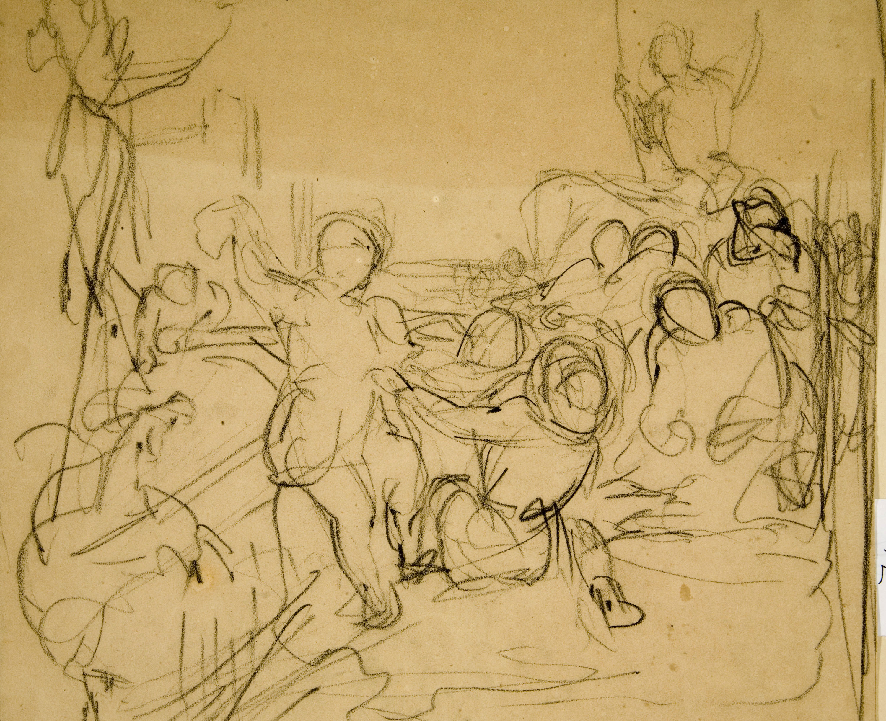 image for: Ramon Martí i Alsina - Estudi per a un quadre «Quixot» - Cap a 1860-1880