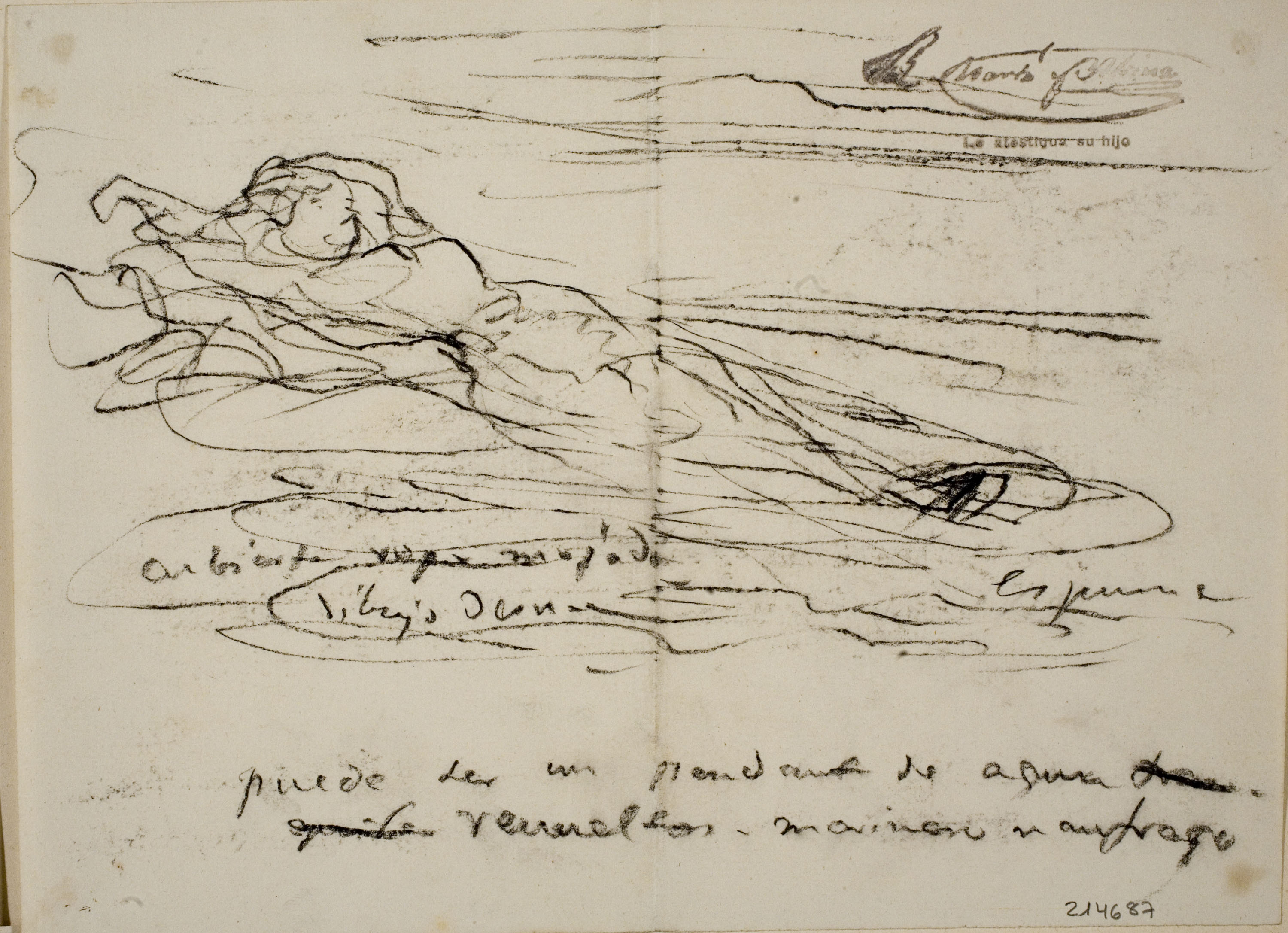 image for: Ramon Martí i Alsina - Estudi de figura femenina - Cap a 1880-1890