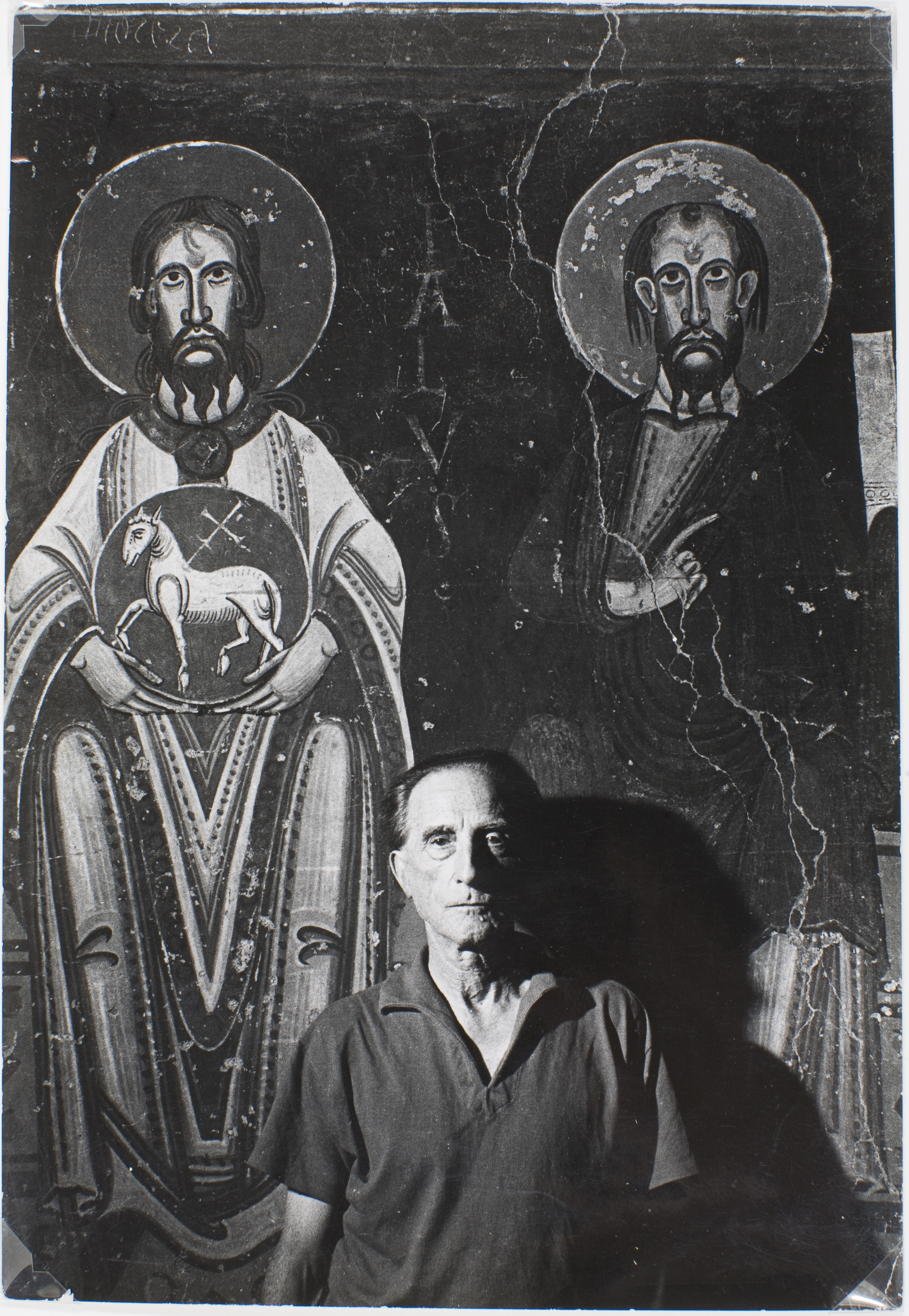 Oriol Maspons - Marcel Duchamp al Museu d'Art de Catalunya (Barcelona) - Cap a 1960 image for: Oriol Maspons - Marcel Duchamp al Museu d'Art de Catalunya (Barcelona) - Cap a 1960