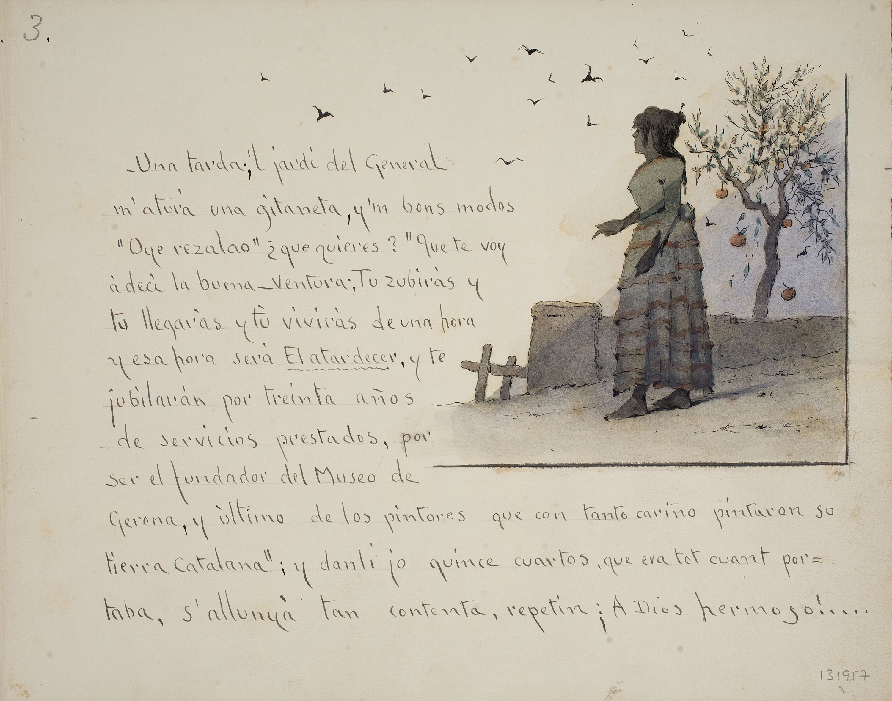 image for: Modest Urgell - La gitaneta - Cap a 1918