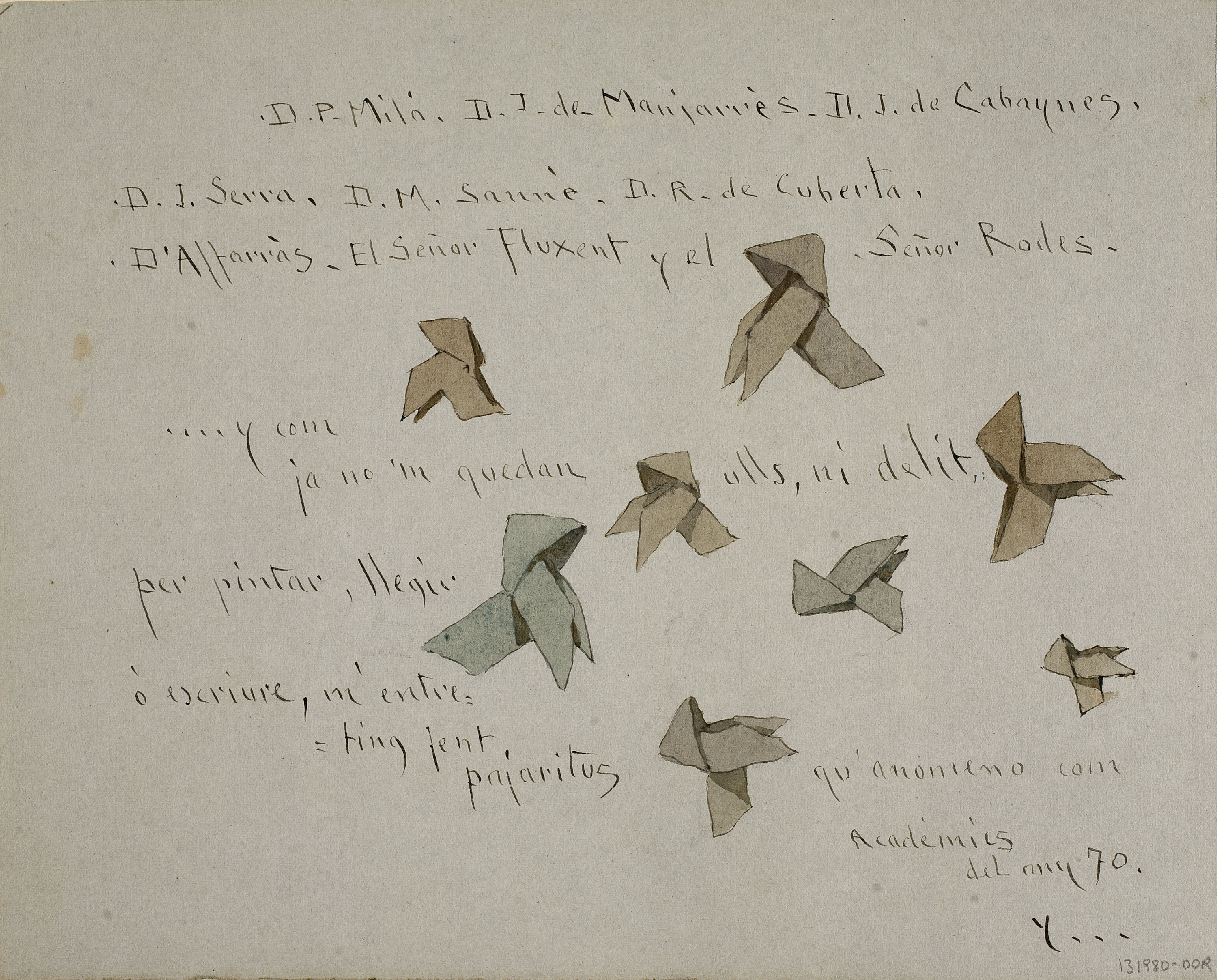 image for: Modest Urgell - ¡Epilogo! (anvers) / Académics del any 70 (revers) - Cap a 1918 [1]