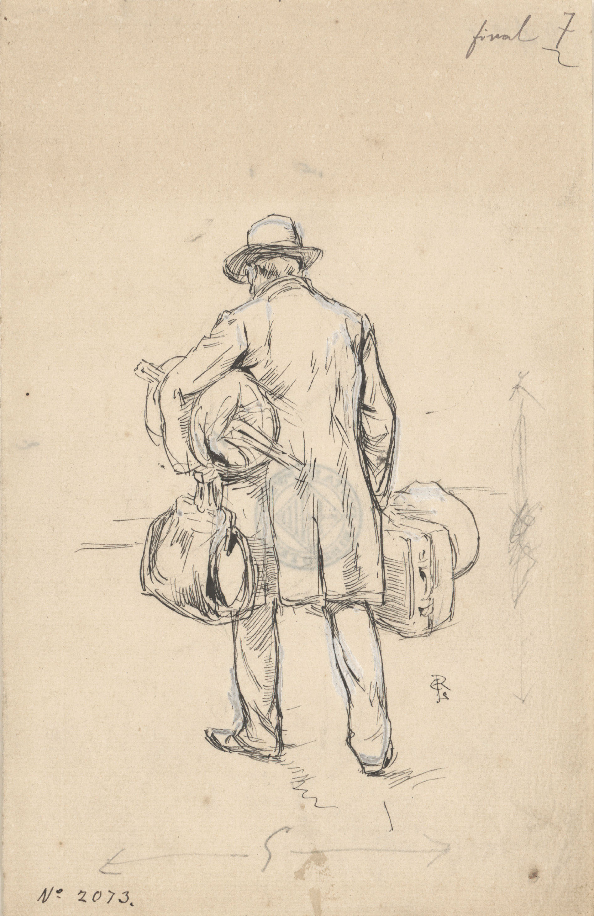 image for: Josep Lluís Pellicer - L'artista arriba a Dijon - Cap a 1889