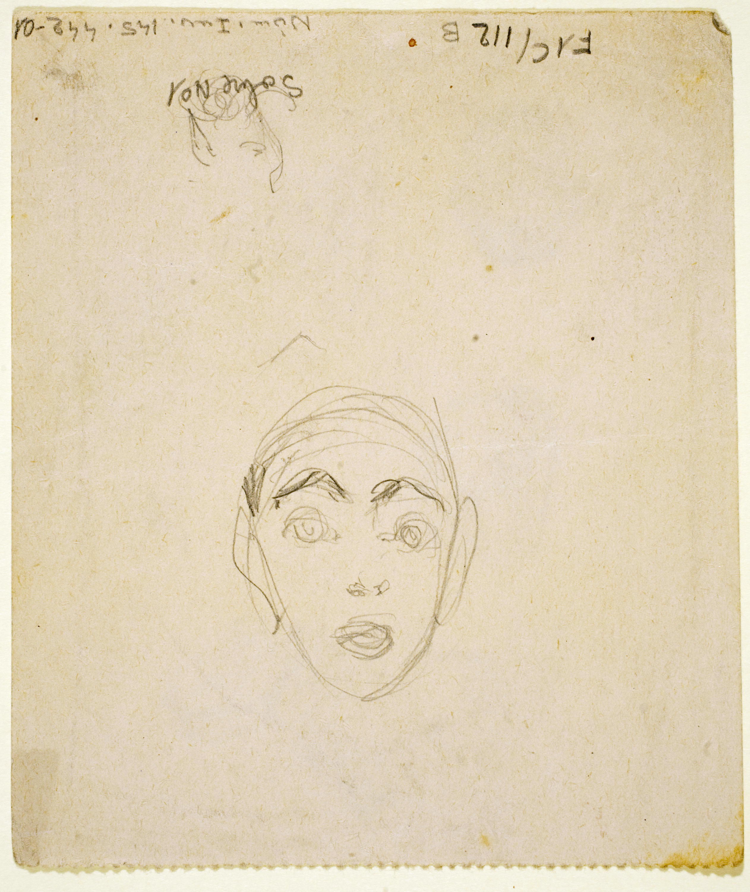 image for: Ismael Smith - Màscares gregues (anvers) / Rostre masculí (revers) - Cap a 1905-1915 [1]