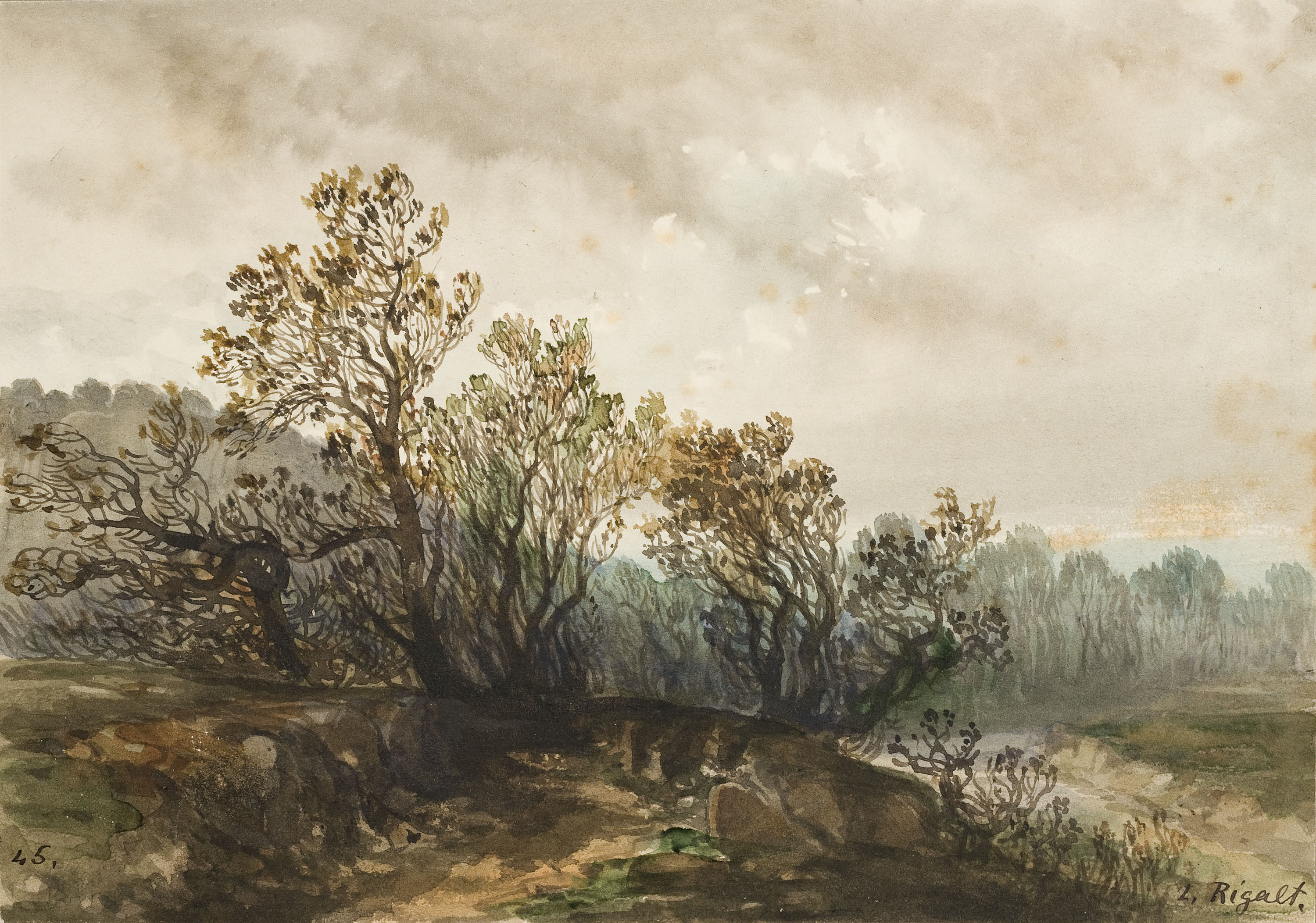 image for: Lluís Rigalt - Paisatge - Cap a 1874