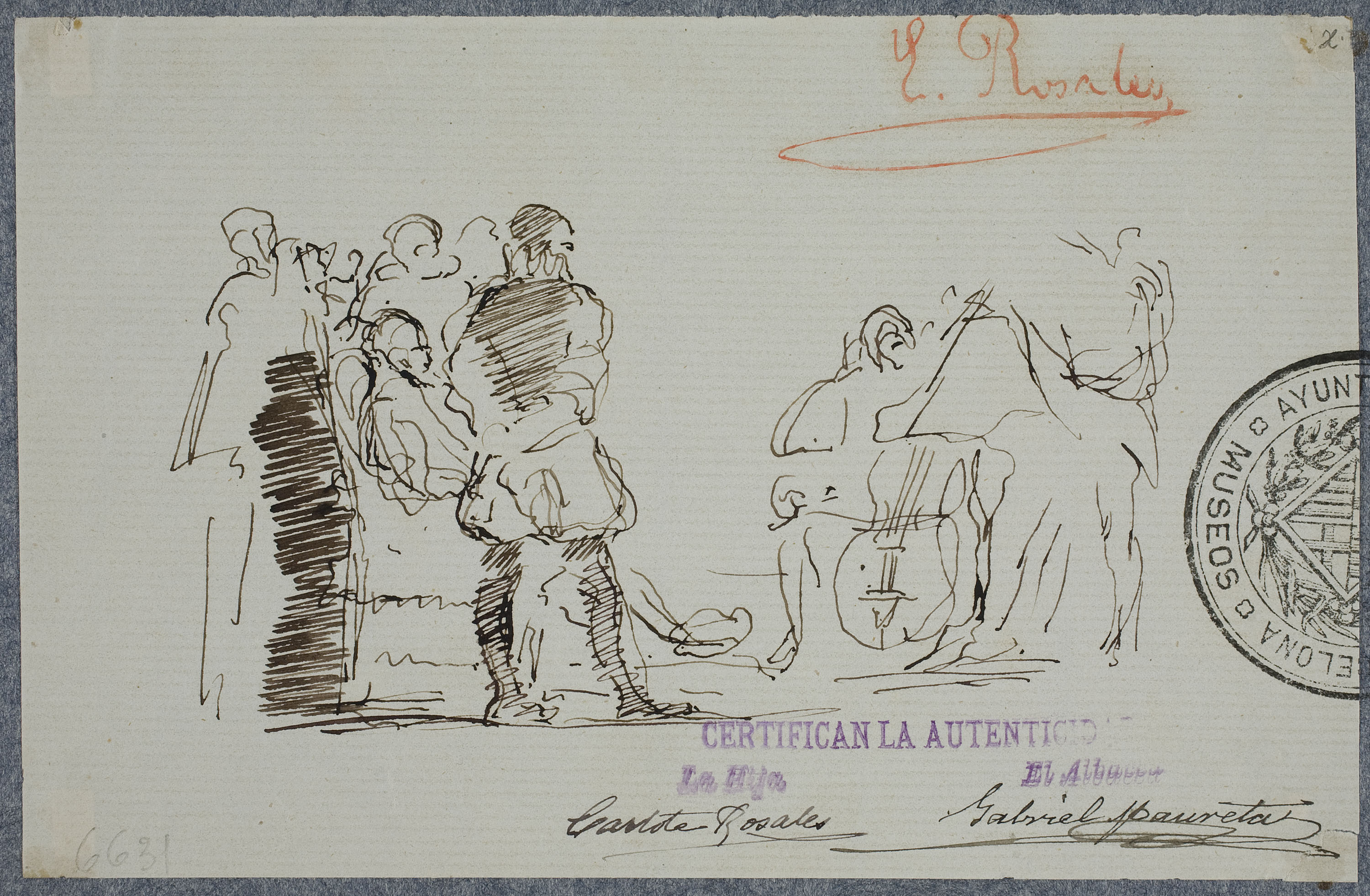 image for: Eduardo Rosales - Un concert al segle XVI - Cap a 1865