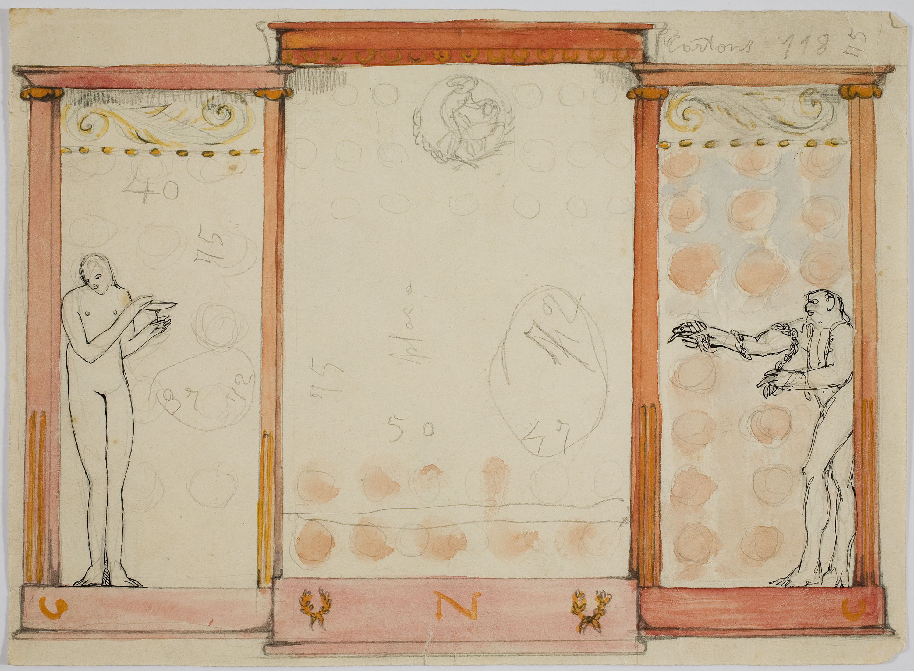 image for: Ismael Smith - Projecte de mirall (anvers) / Projecte de mirall (revers) - Cap a 1905-1915