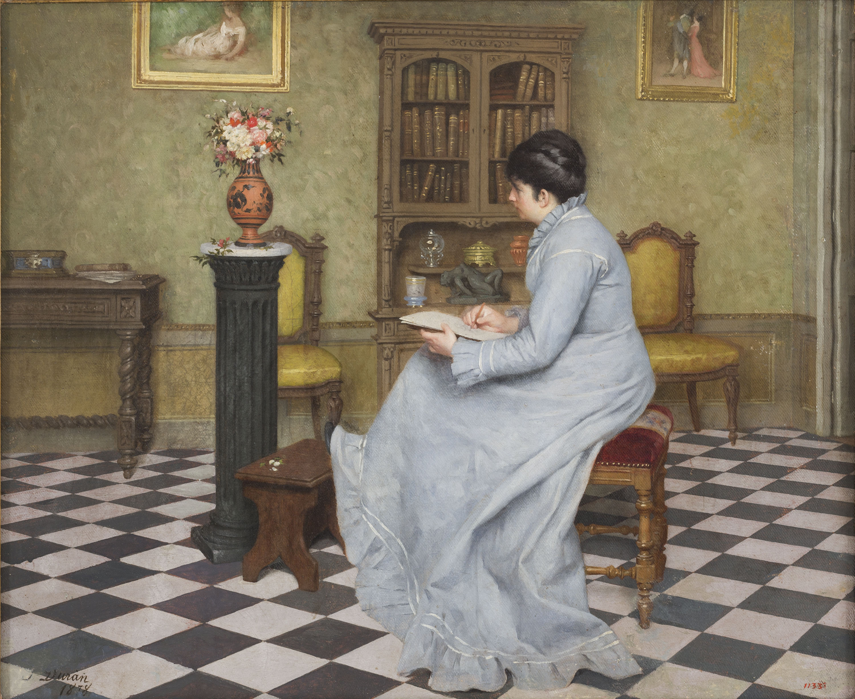 image for: Josep Duran - Dona dibuixant - 1878