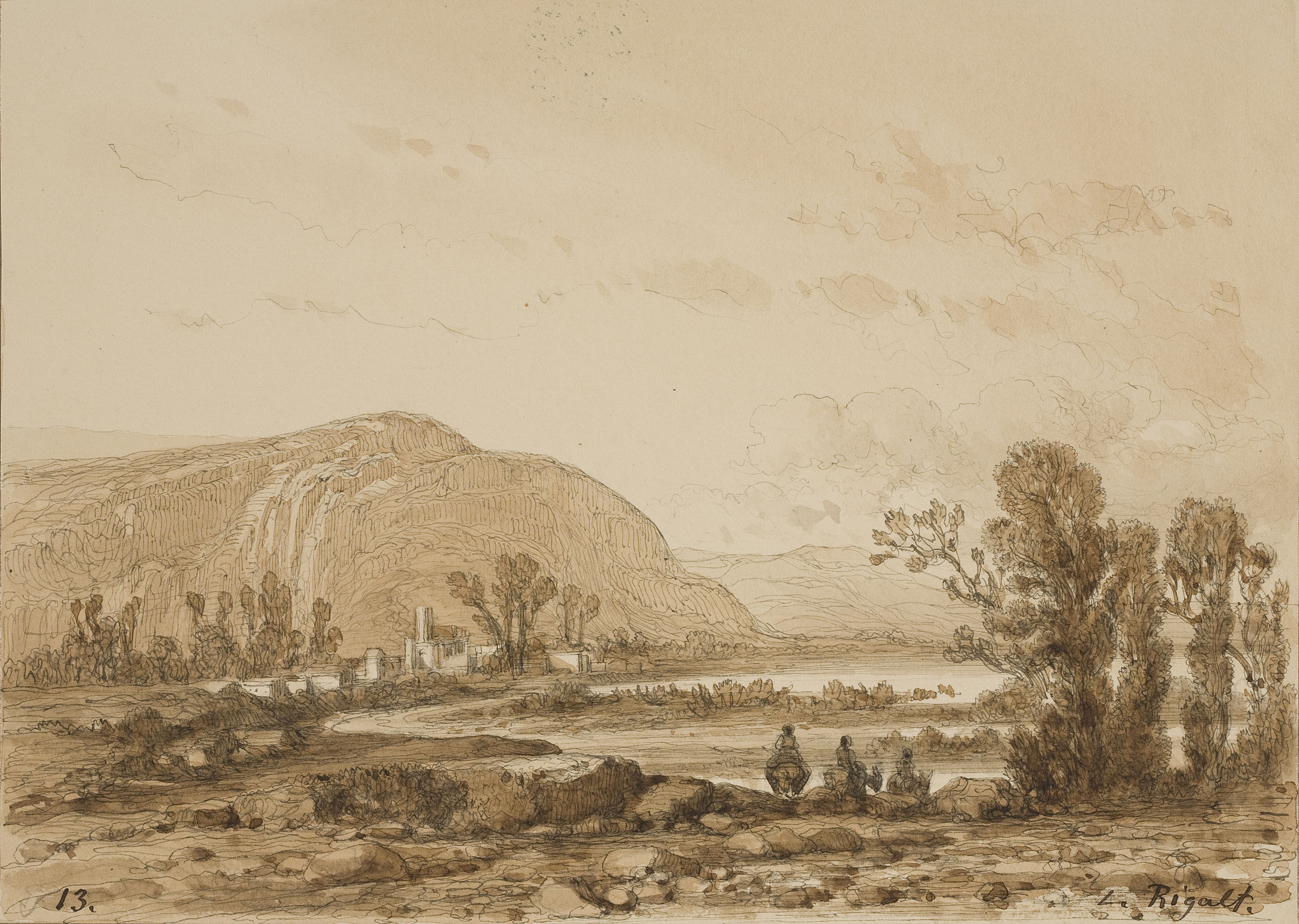 Lluís Rigalt - Paisatge - Cap a 1874 image for: Lluís Rigalt - Paisatge - Cap a 1874